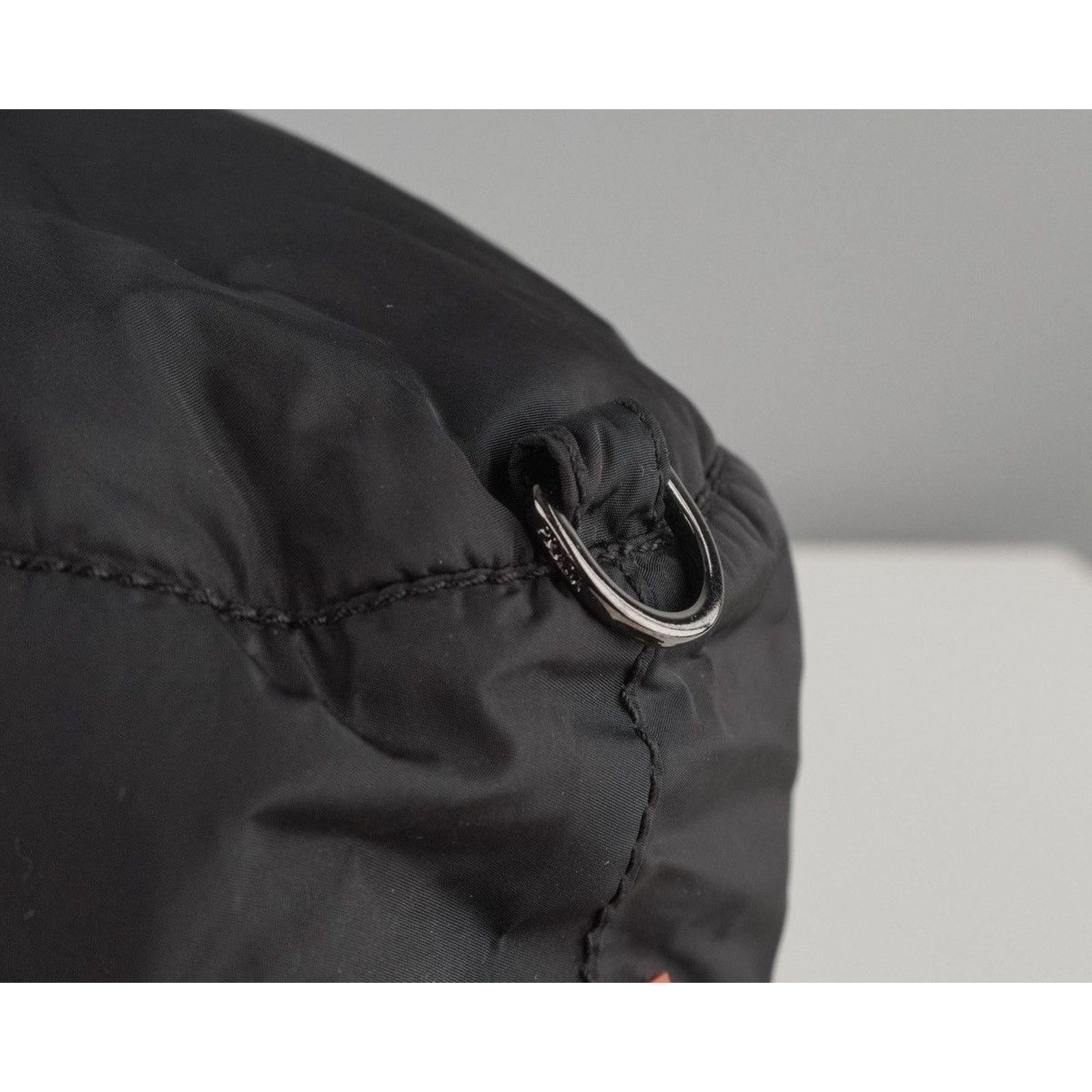 Prada Vintage prada sport linea rossa logo nylon black bucket hat Size ONE SIZE - 6 Thumbnail