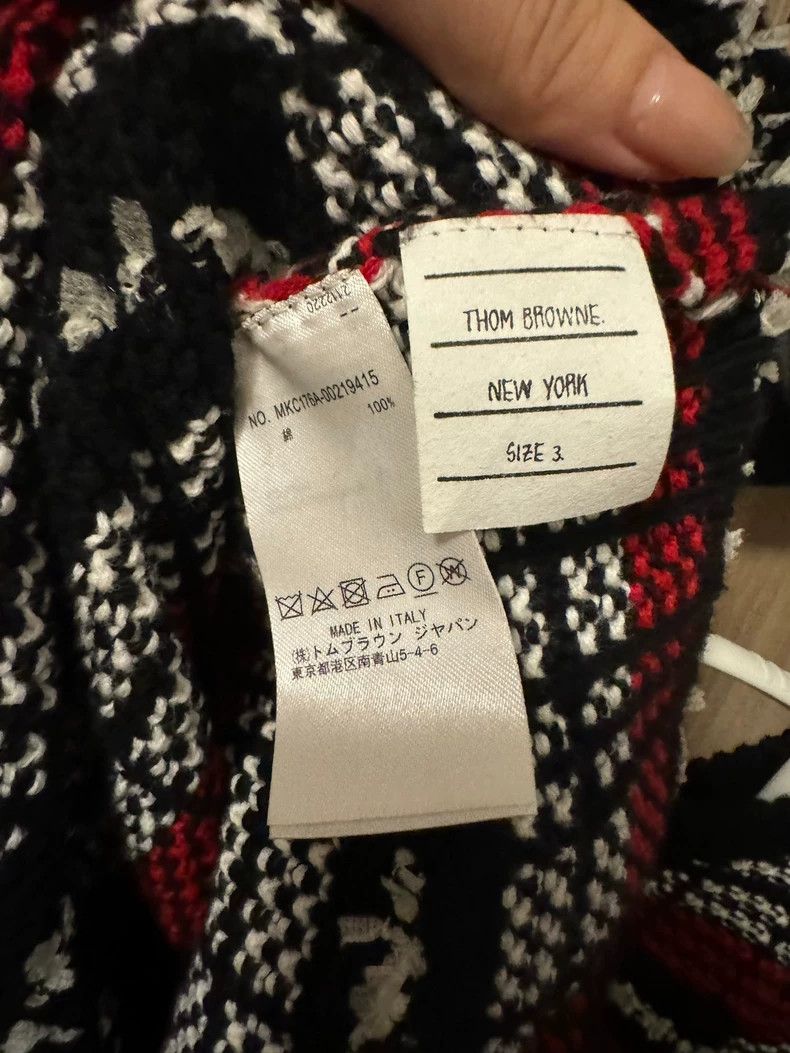 Thom Browne Thom browne Knitted sweater with short sleeves 2503-Nextarr Size US L / EU 52-54 / 3 - 4 Thumbnail