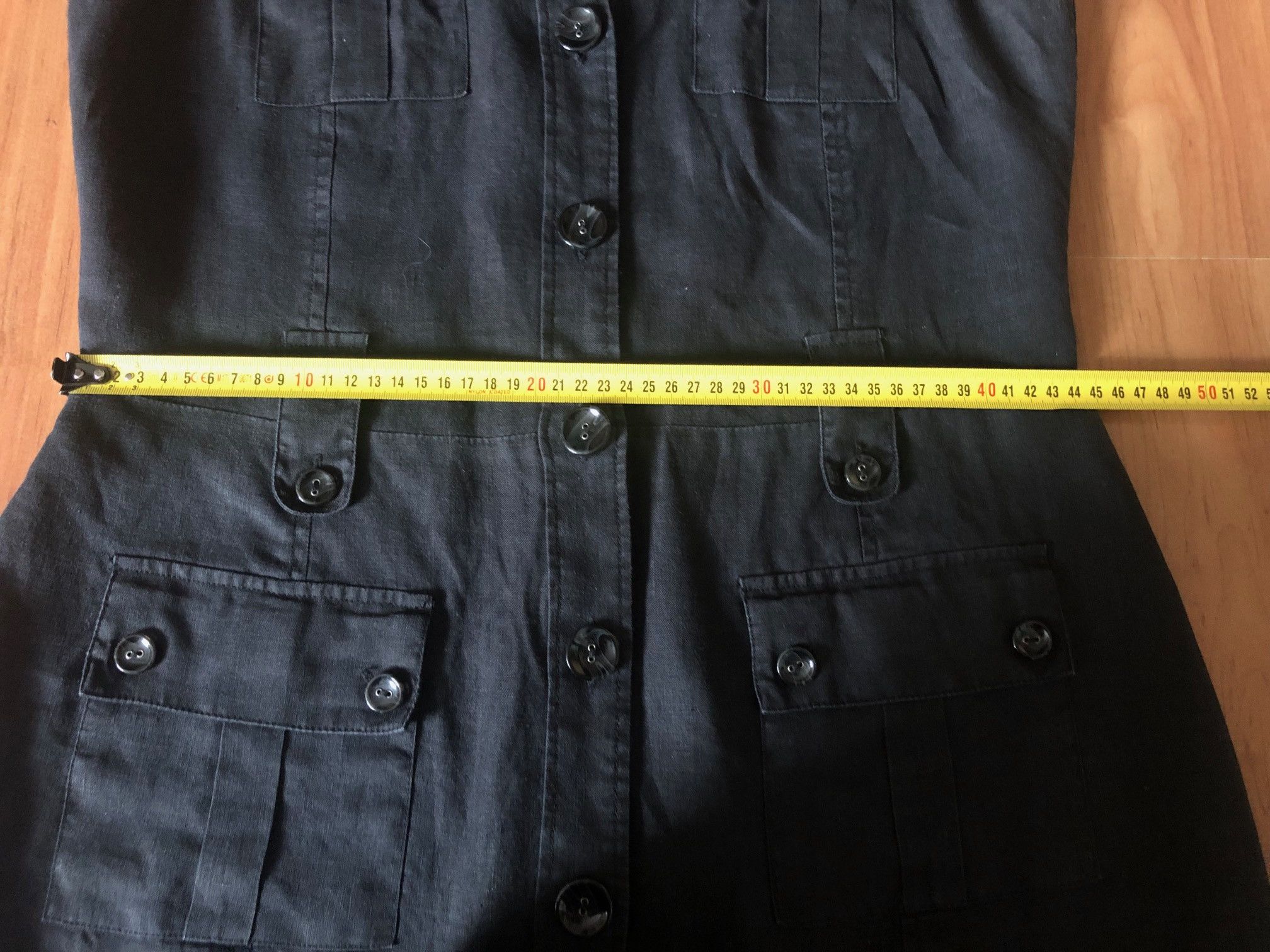 Other CAMAIEU black linen shirt dress size 46 Size XL / US 12-14 / IT 48-50 - 7 Thumbnail