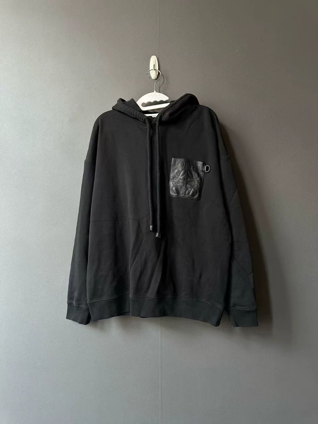Loewe Loewe Black Leather Label Hoodie Size US L / EU 52-54 / 3 - 1 Thumbnail