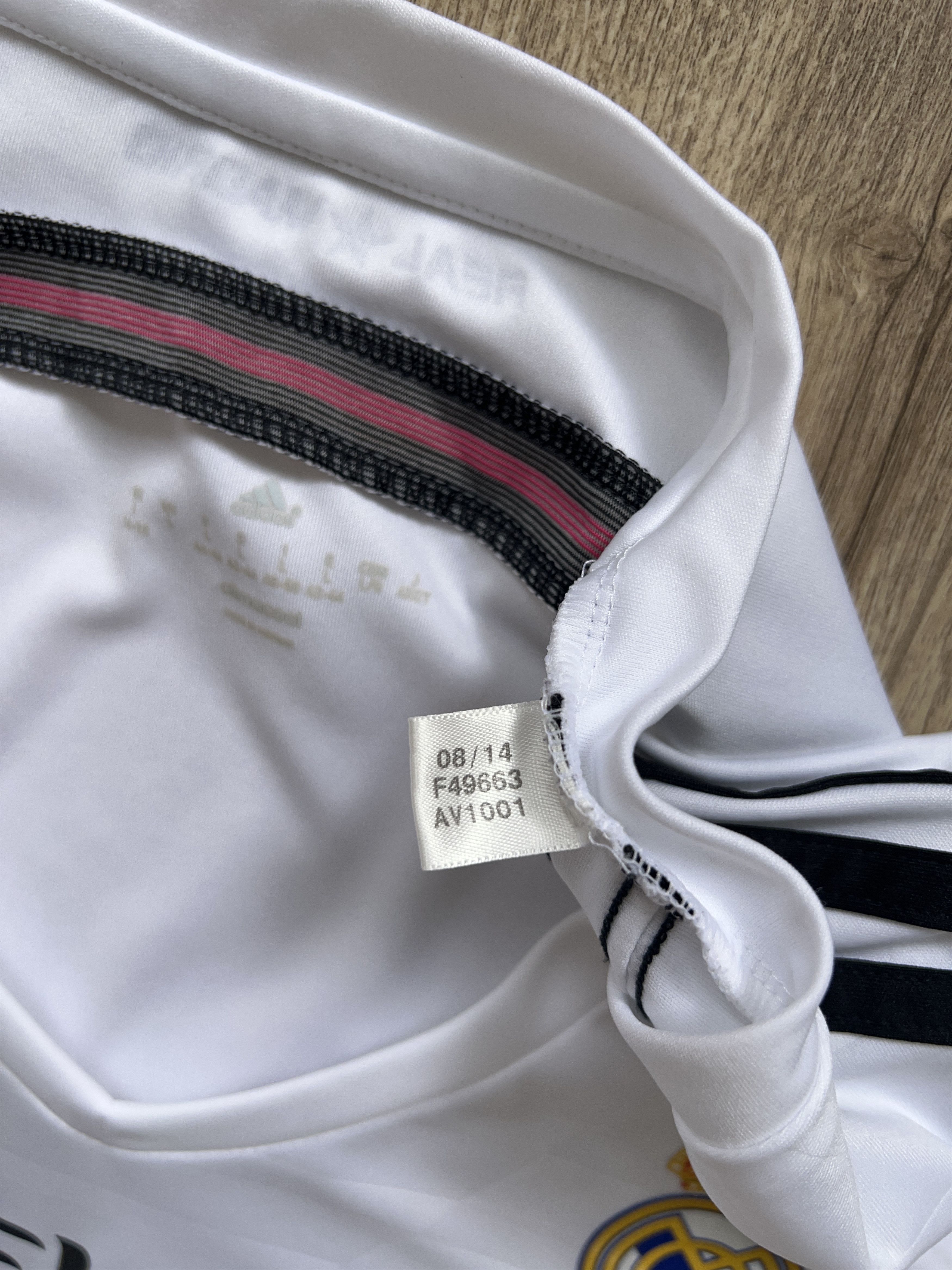Adidas Womens 2014 2015 Home Football Soccer Jersey Shirt Size L / US 10 / IT 46 - 2 Thumbnail