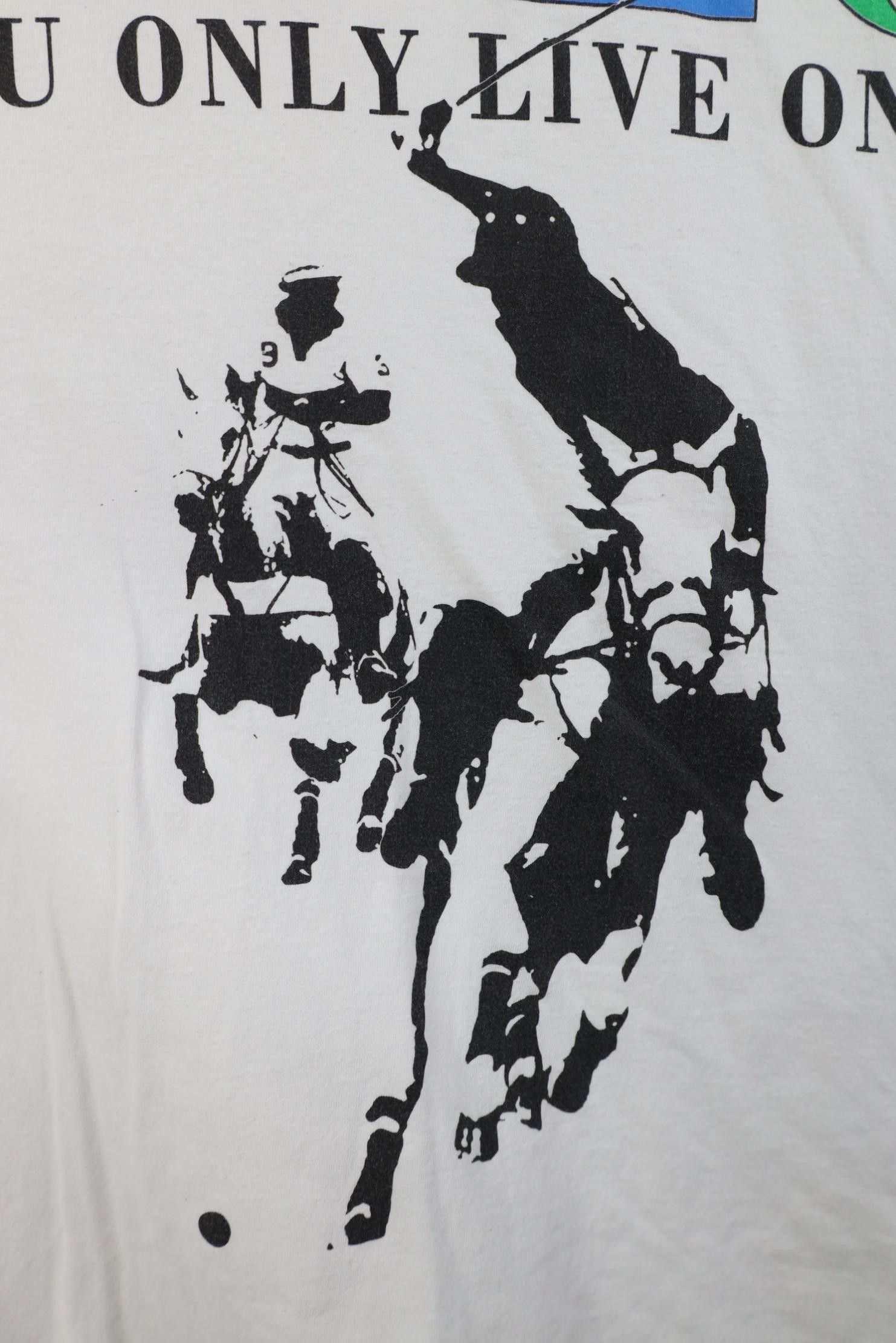 Vintage Vintage Streetwear Horse YOLO You Only Live Once T-Shirt Size US XXL / EU 58 / 5 - 5 Thumbnail