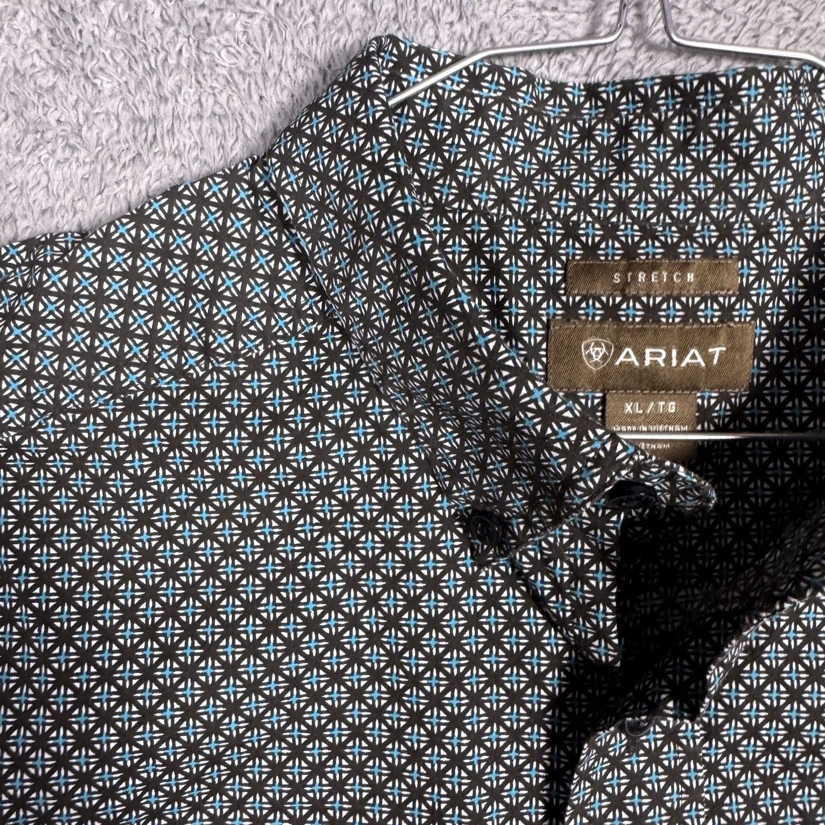 Ariat Ariat Shirt Men XL Stretch Geometric Long Sleeve Workwear Utility All Over Print Size US XL / EU 56 / 4 - 6 Thumbnail