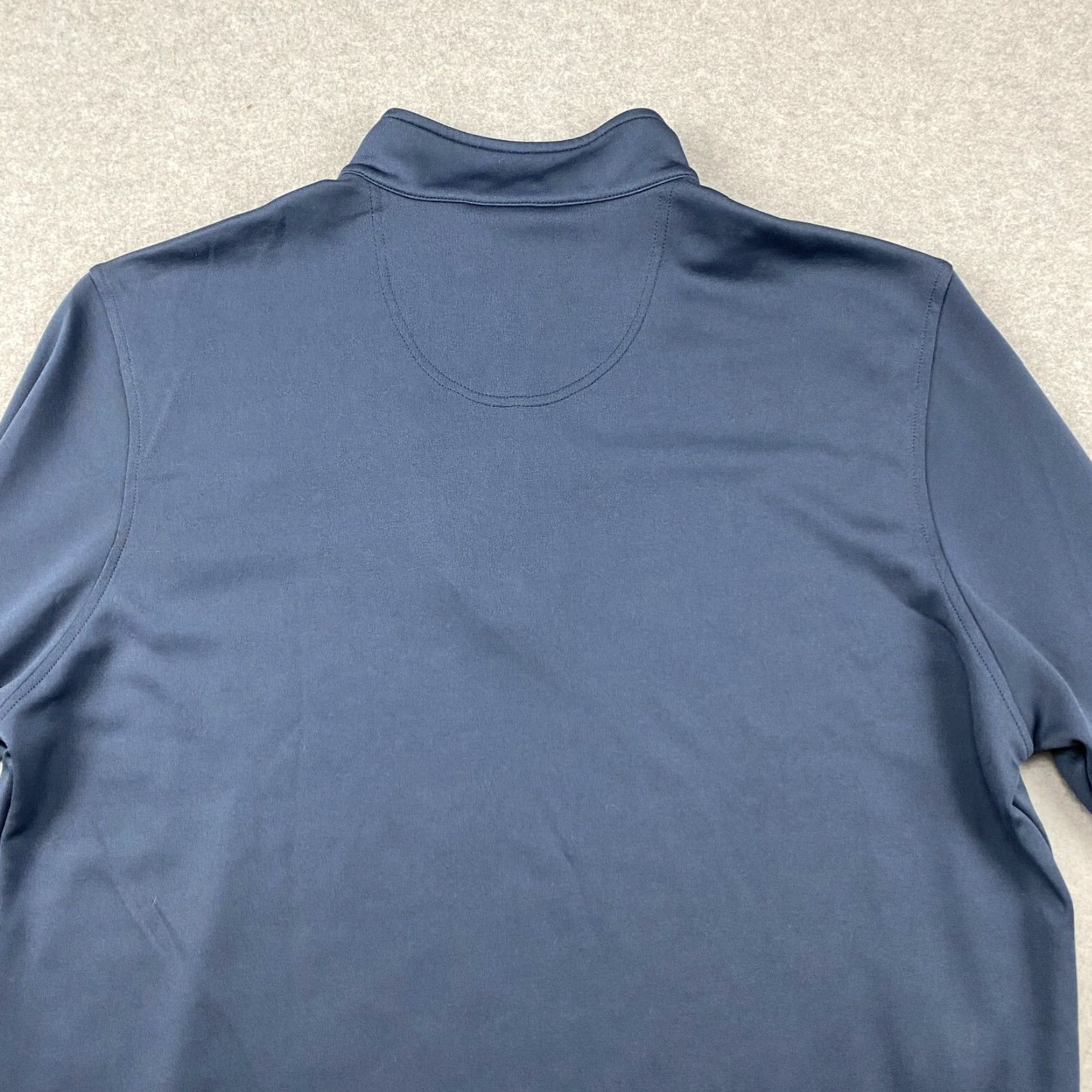 Vintage Pebble Beach Mens Sweatshirt 2XL Blue Camo Dry Luxe Performance 1/4 Zip Pullover Size US XXL / EU 58 / 5 - 4 Thumbnail