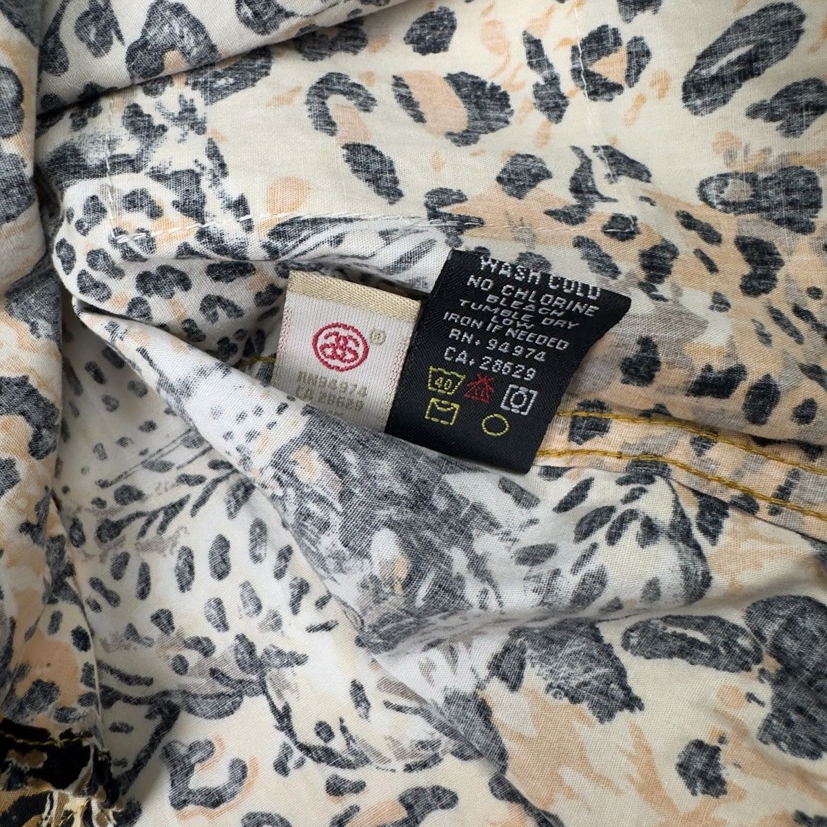 Stussy Stussy Wildlife Khaki Mens Button Down Leopard Safari Shirt Size US S / EU 44-46 / 1 - 6 Thumbnail