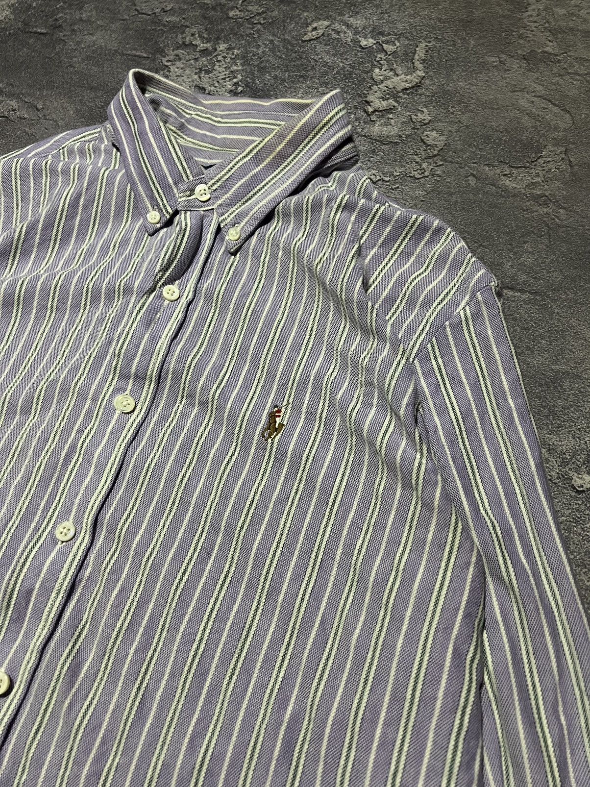 Ralph Lauren Vintage Polo Ralph Lauren Knit Oxford Button Up Shirt Size US XL / EU 56 / 4 - 2 Thumbnail