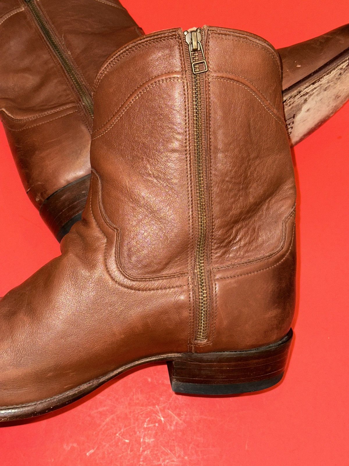 Tecovas Tecovas “The Dean” Side Zip Cowboy Boots 1012 Men’s 14 EE Size US 14 / EU 47 - 7 Thumbnail