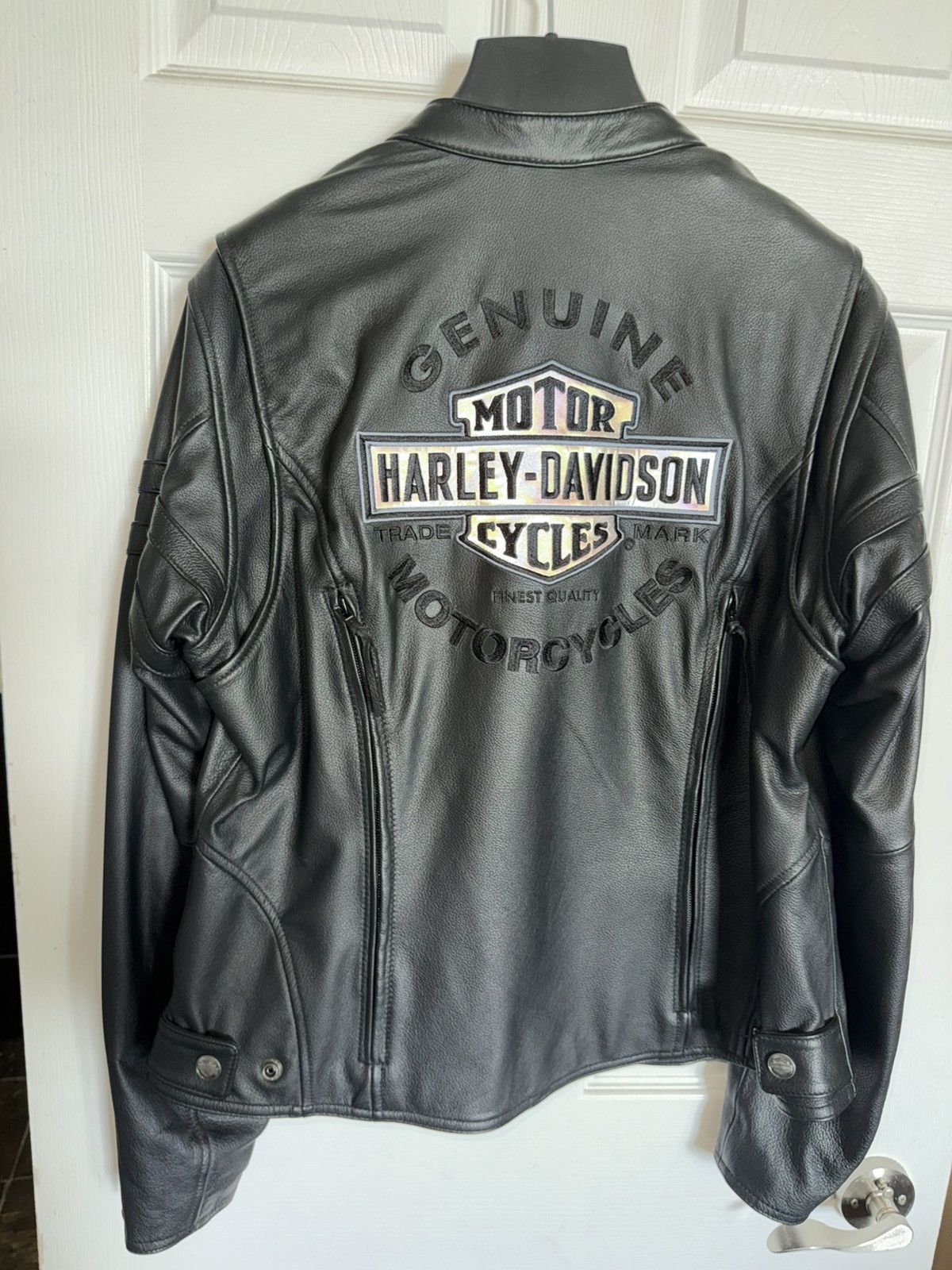 Harley Davidson Genuine leather women’s jacket Size L / US 10 / IT 46 - 2 Thumbnail