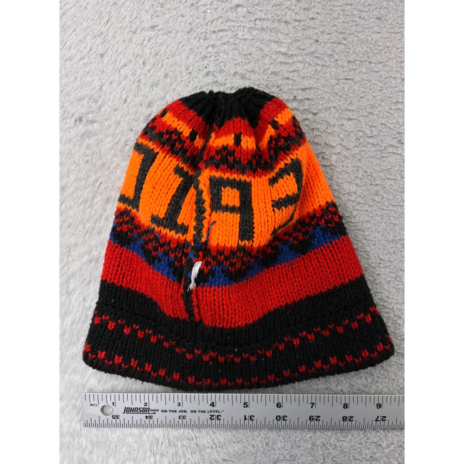 Old Navy OLD NAVY Beanie Adult One Size Black Knit Geometric Acrylic Ski Mens Size ONE SIZE - 5 Thumbnail