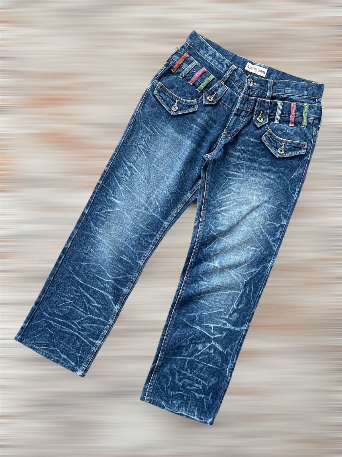 Japanese Brand ANTFUI DOUBLE WAIST JEANS Size US 31 - 2 Thumbnail