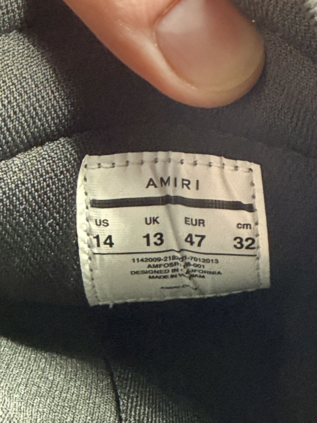 Amiri NEW Size 14 - Amiri Skel Low Black And Beige ($650 Retail) Size US 14 / EU 47 - 7 Thumbnail