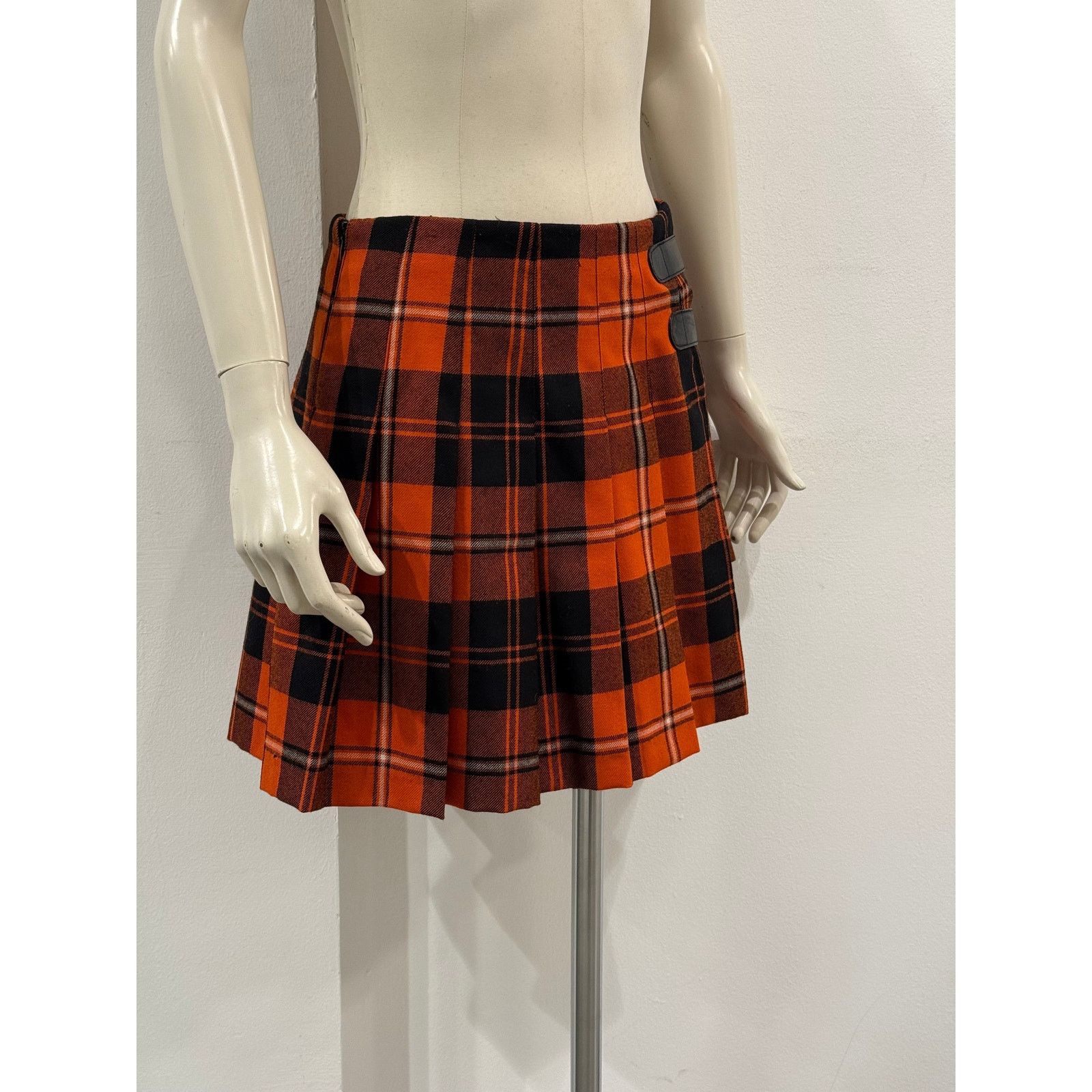 Dolce & Gabbana A/W2003 Dolce & Gabbana bondage tartan skirt Size 28" / US 6 / IT 42 - 3 Thumbnail