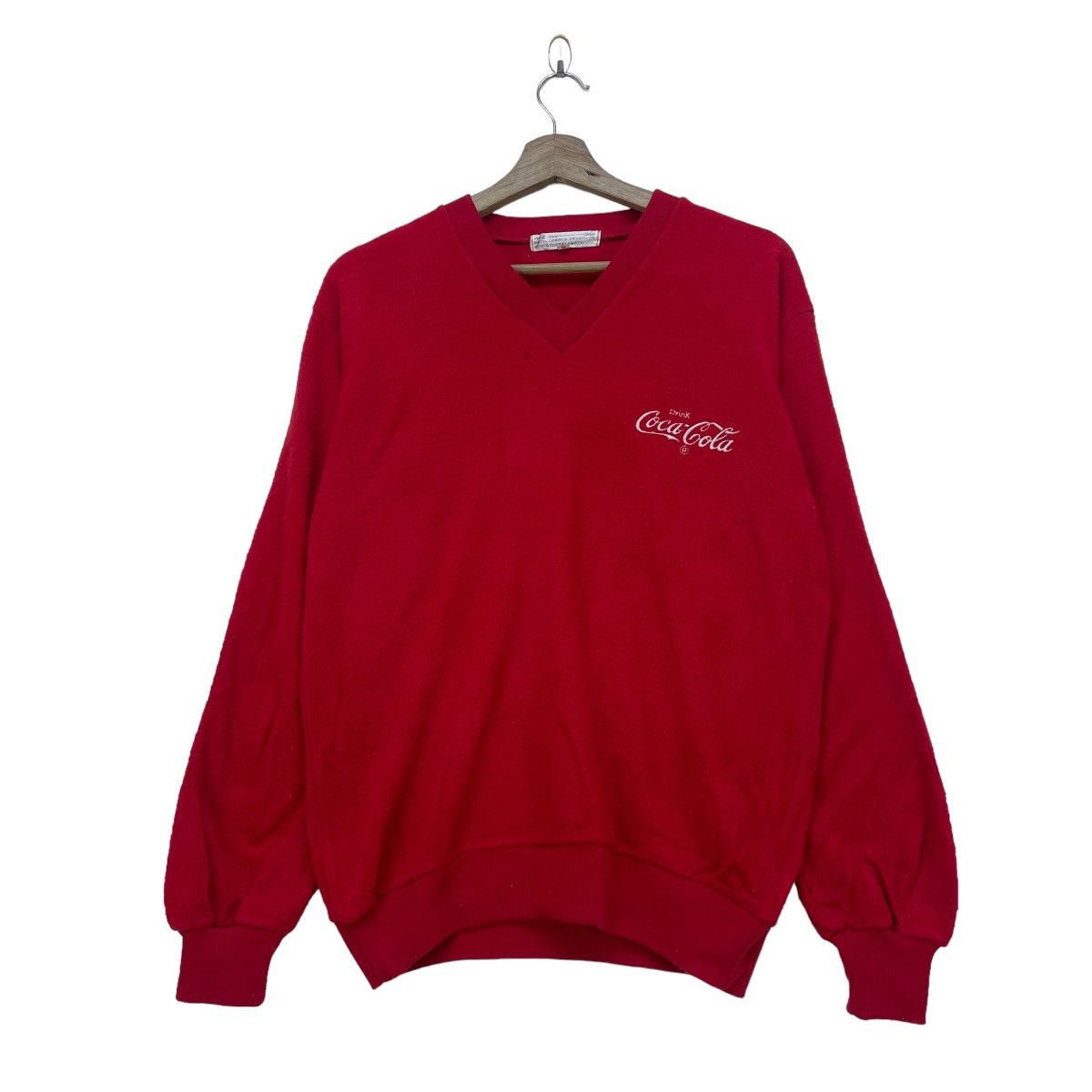 Coca Cola × Japanese Brand × Vintage Vintage Coco Cola V Neck Pullover Size US M / EU 48-50 / 2 - 1 Thumbnail
