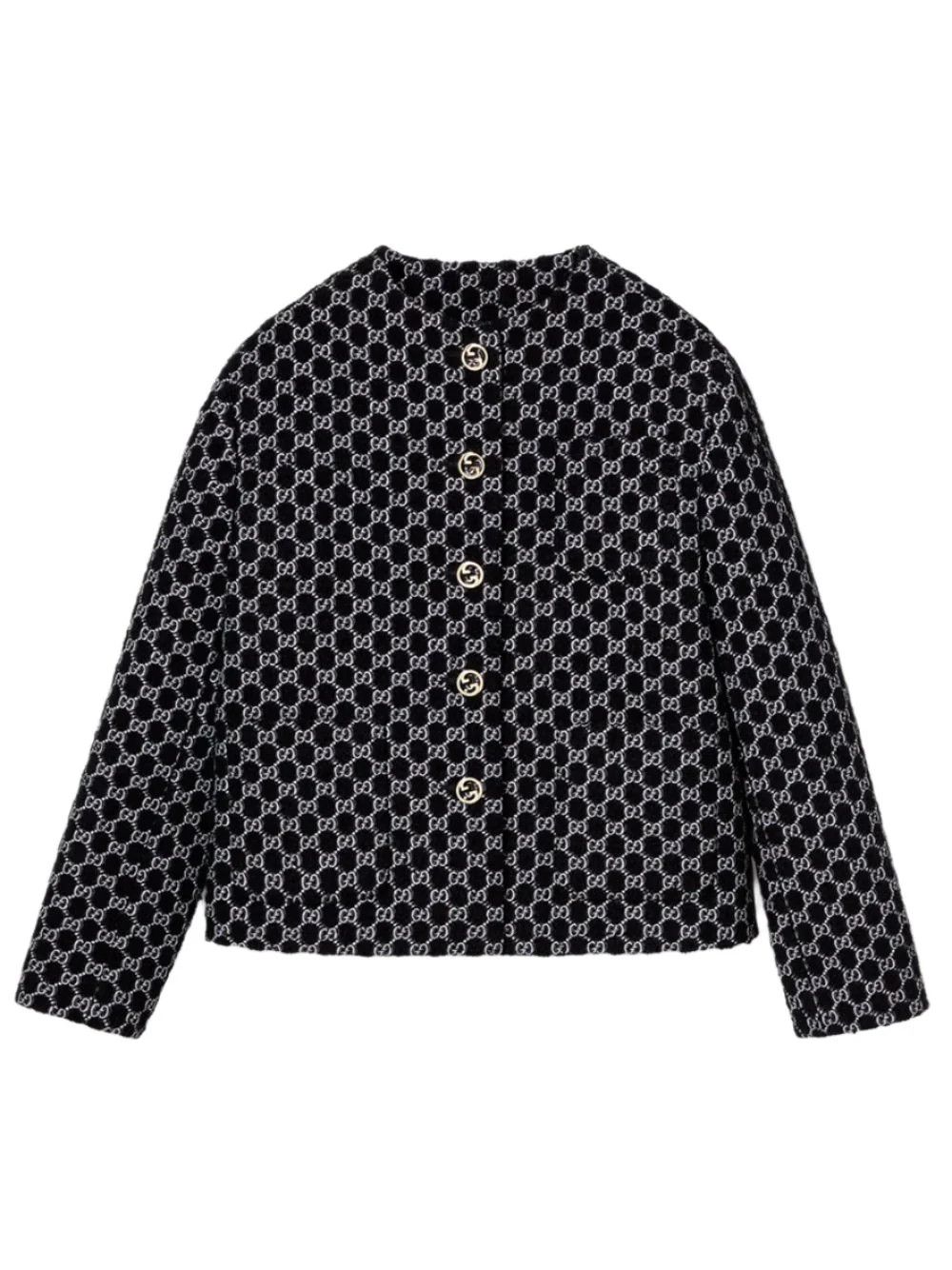 Gucci o1loc1c0226 797061 Bouclé Wool Jacket With GG Shadow Size M / US 6-8 / IT 42-44 - 1 Preview
