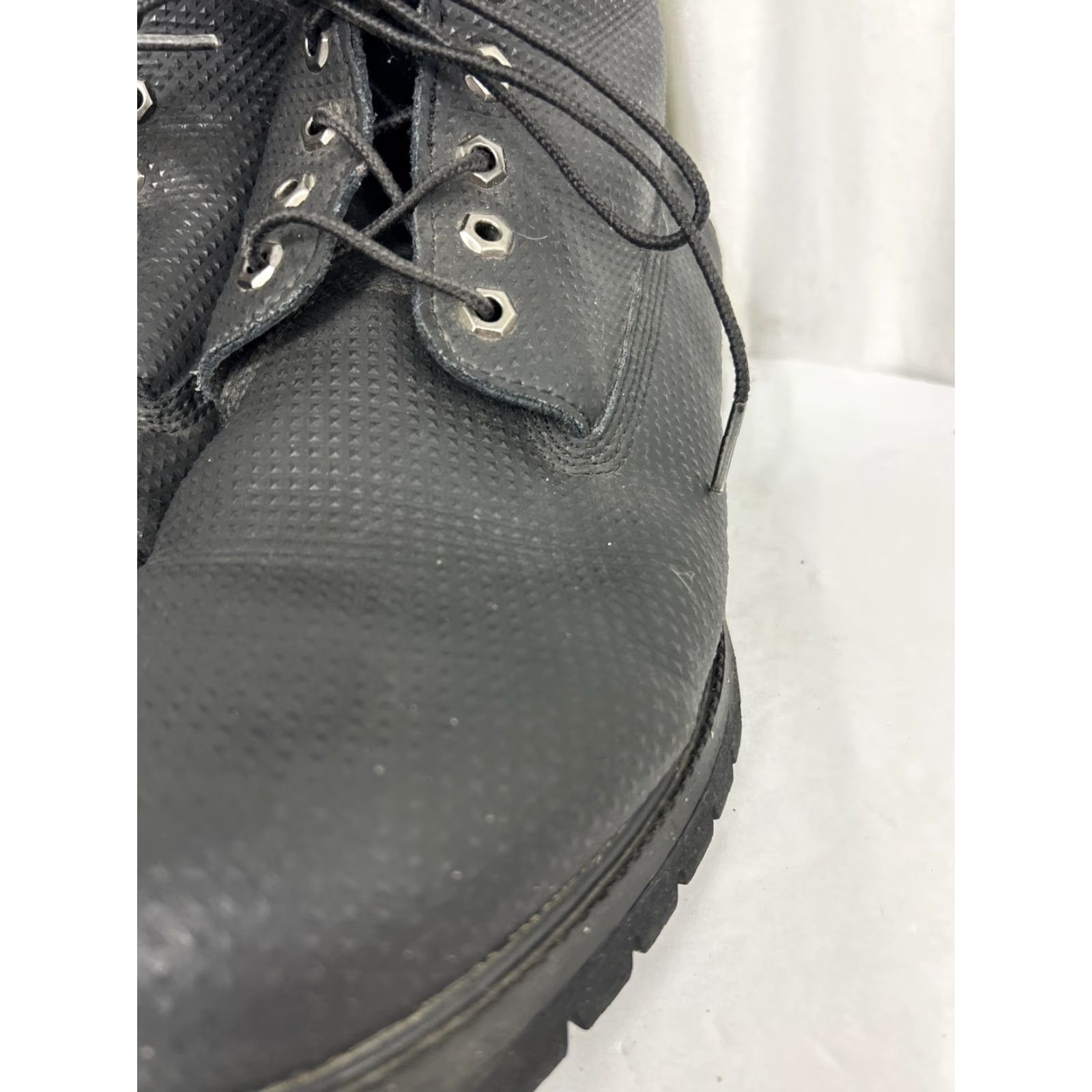 Timberland Timberland Mens Boot 11 Leather Black 6 Inch Textured Lace Up Premium Combat Mens Size US 11 / EU 44 - 7 Thumbnail