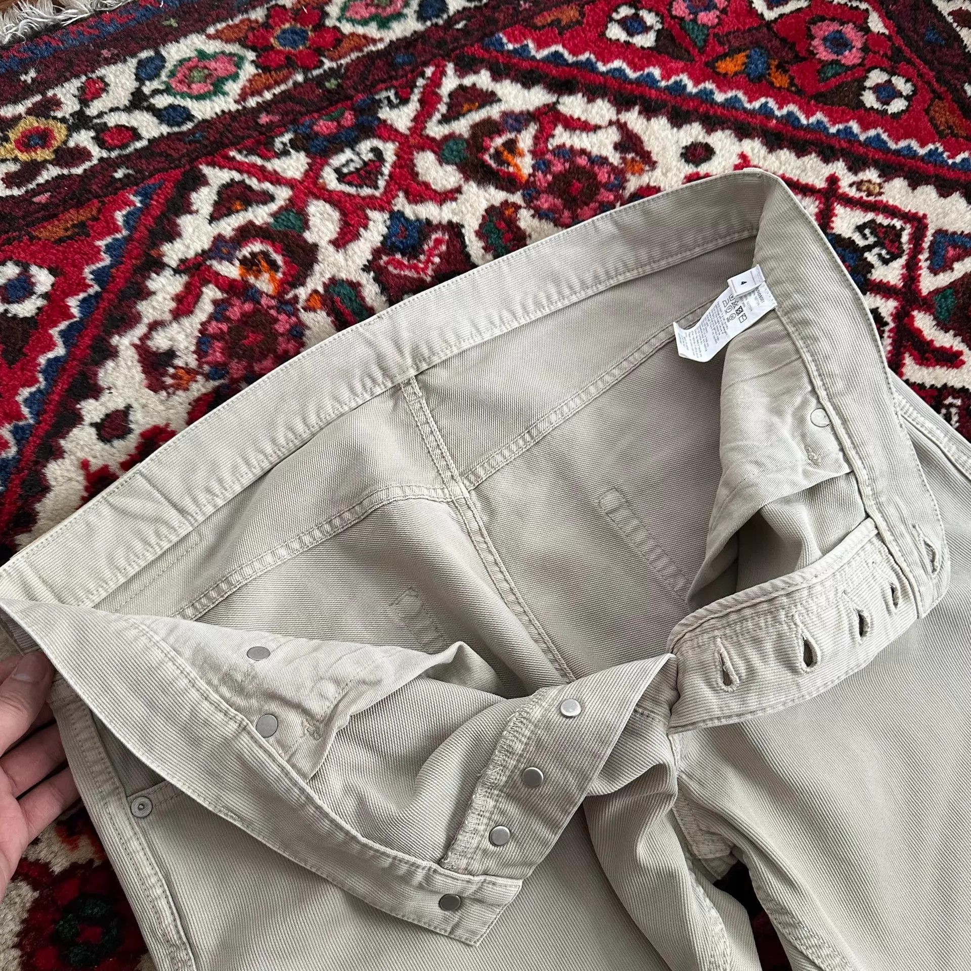 Visvim VISVIM 24SS FLUXUS 01 DMGD BEIGE 4 DRY PIQUE Pants Size US 36 / EU 52 - 5 Thumbnail