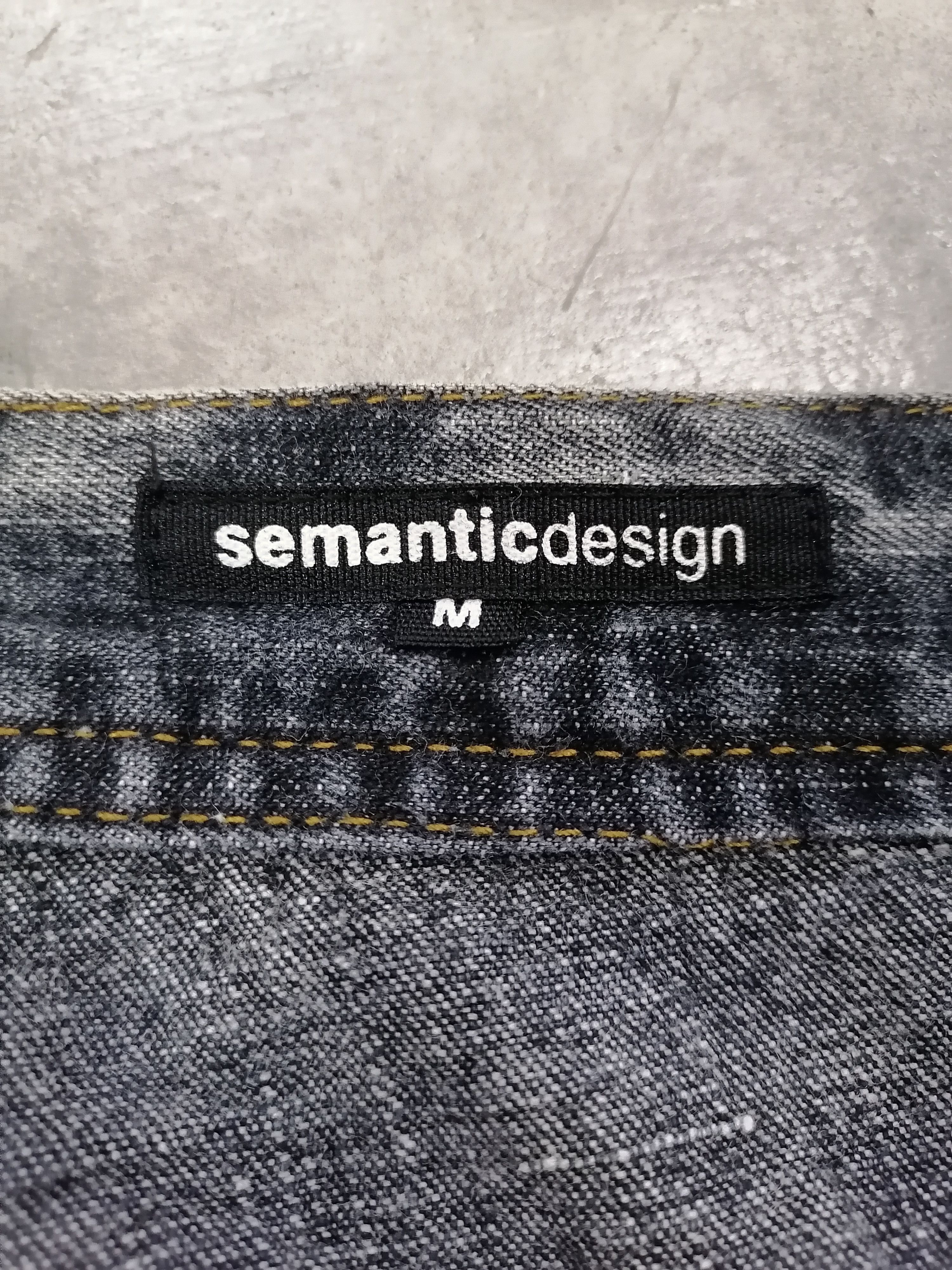 Japanese Brand × semanticdesign Semantic Design Re-Cut Distressed Denim Short Pants Size US 30 / EU 46 - 6 Thumbnail