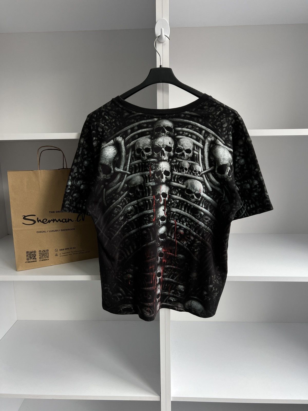 Band Tees × Vintage Vintage Spiral Y2k Skull Ed Hardy Style tee Size US XL / EU 56 / 4 - 8 Thumbnail