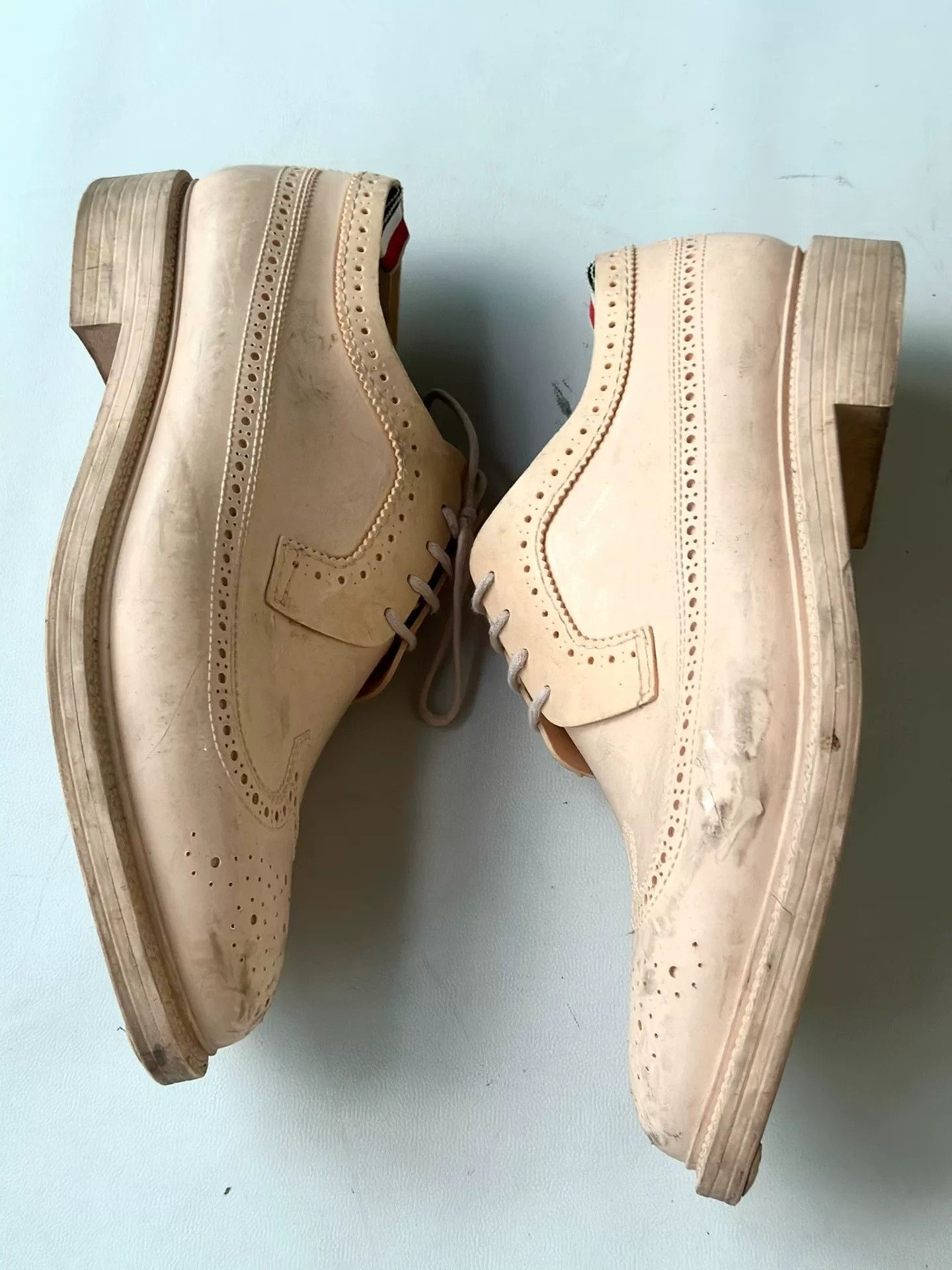 Thom Browne Thom Browne Pink Jelly Carved Leather Shoes Size US 9 / EU 42 - 1 Thumbnail