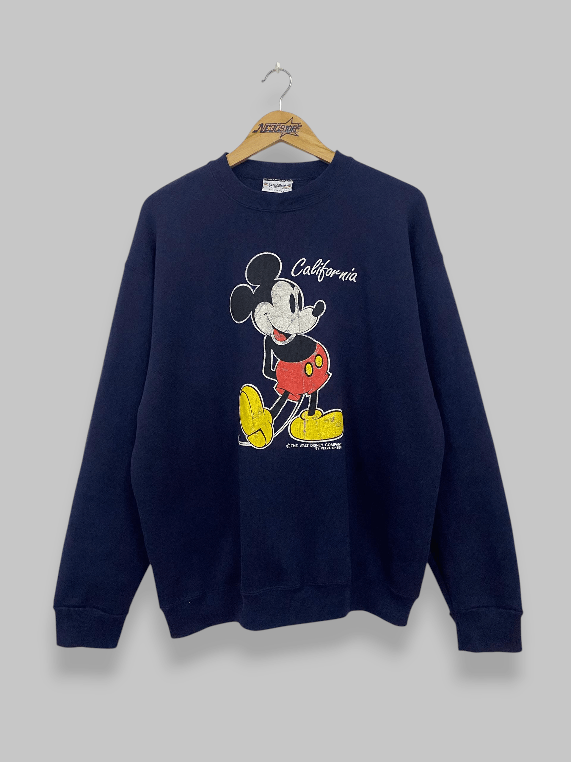 Vintage vintage 90s Mickey Mouse By Velva sheen sweatshirt rare Size US L / EU 52-54 / 3 - 1 Thumbnail