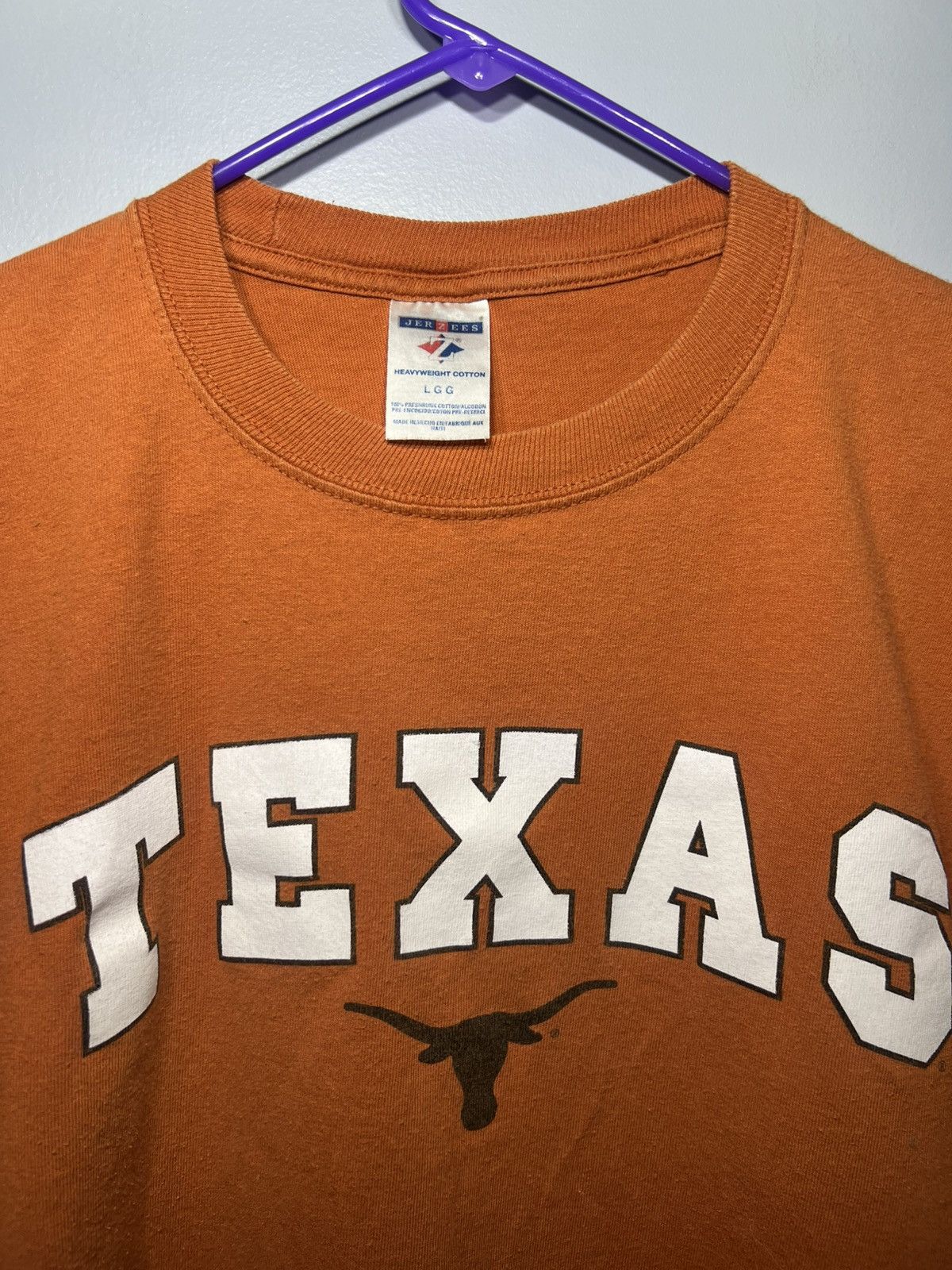 Jerzees University Of Texas Longhorns Football T-shirt SZ L Jerzees Size US L / EU 52-54 / 3 - 2 Thumbnail