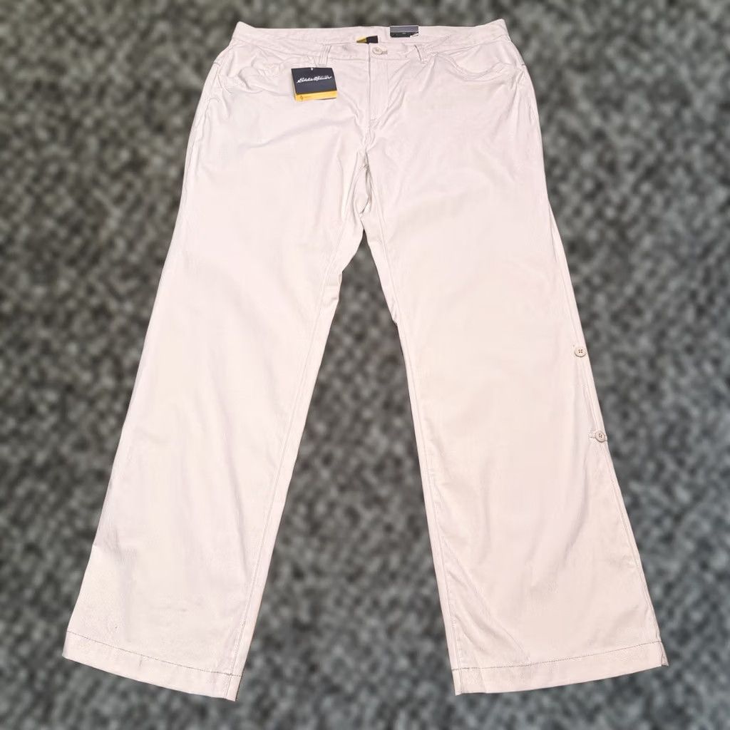Eddie Bauer Eddie Bauer Travex Pants Womens 16 Tan Mid Rise Stretch New Casual Straight Cargo Hiking Fall Spring Summer Winter Men/Women? Size 38" / US 16 / IT 52 - 1 Thumbnail