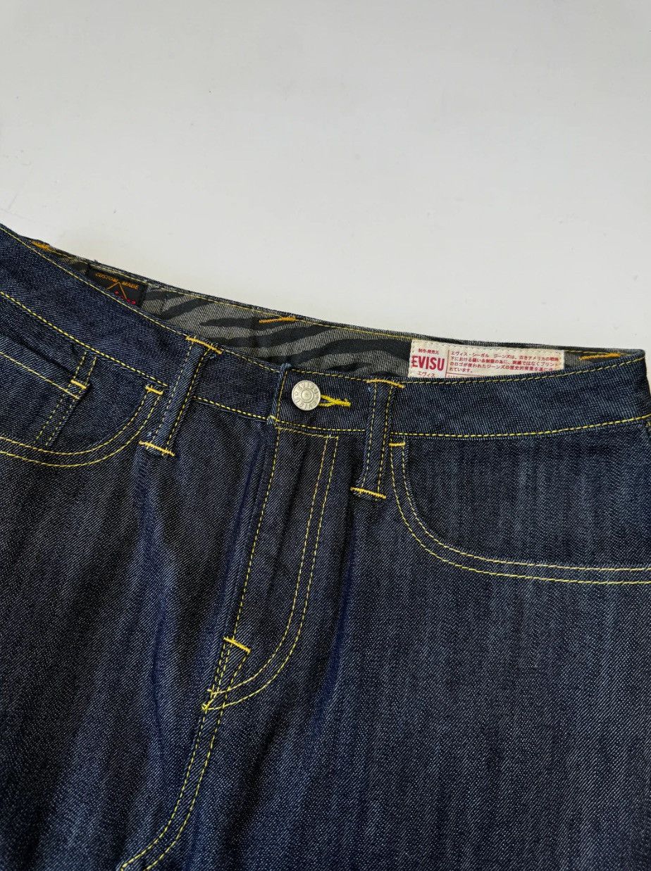 Evisu × Japanese Brand Evisu Fur Denim Skirt Seagull Size 29" - 3 Thumbnail