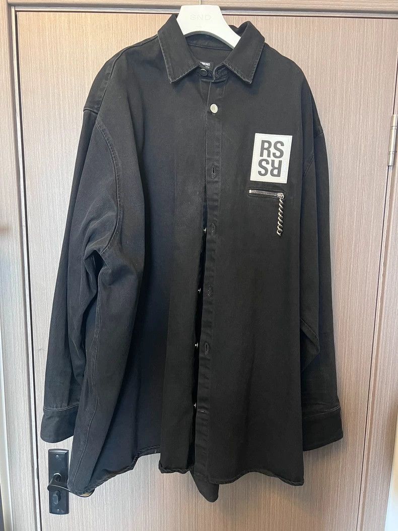 Raf Simons Raf simons Leather-branded jacket with chain Size US L / EU 52-54 / 3 - 1 Thumbnail