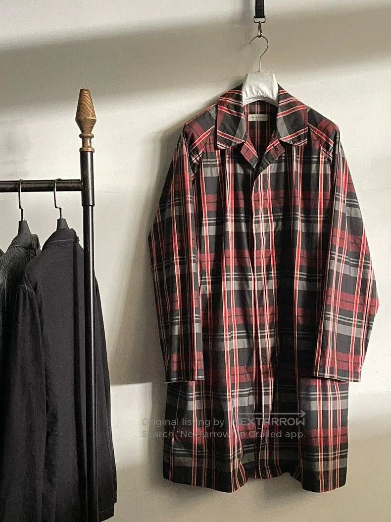 Dries Van Noten Dries Van Noten AW08 Plaid Trench Coat. Size US L / EU 52-54 / 3 - 3 Thumbnail