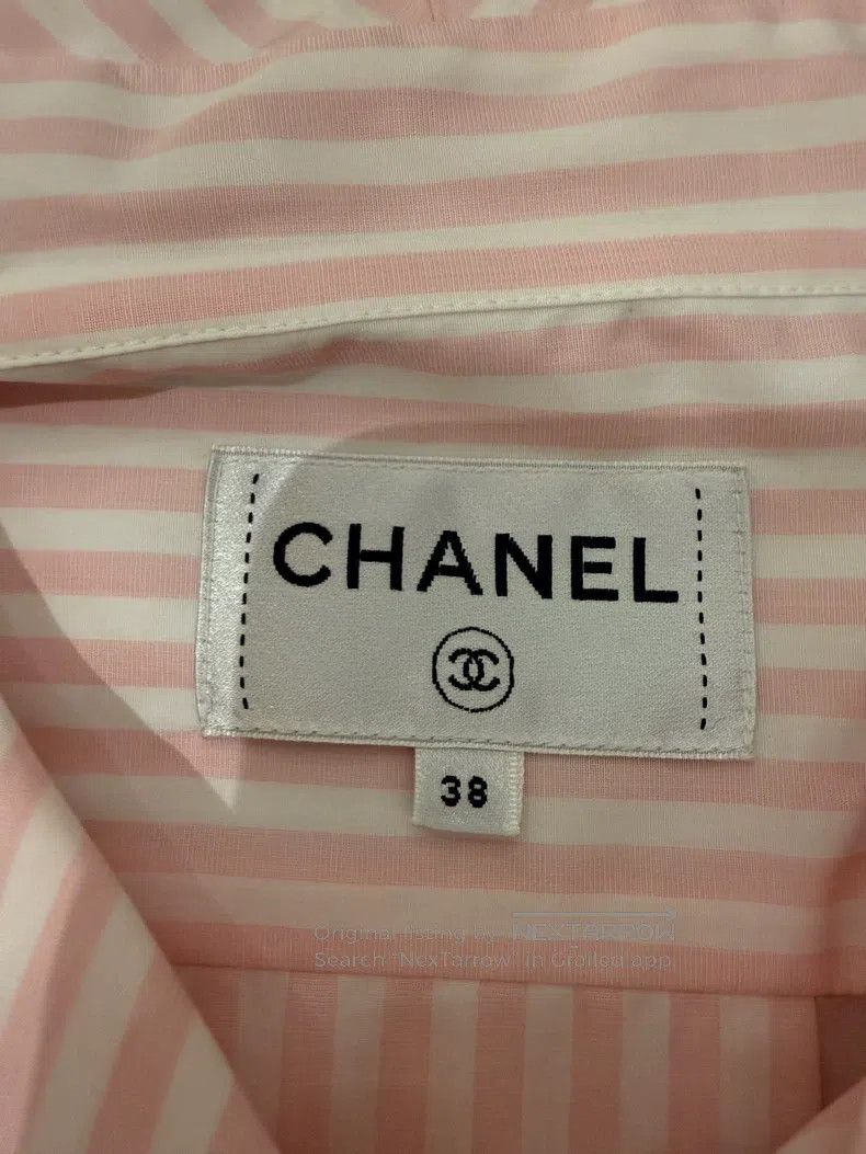 Chanel Chanel 19c Cruise Series Pink Striped Waisted Shirt Size XS / US 0-2 / IT 36-38 - 3 Thumbnail