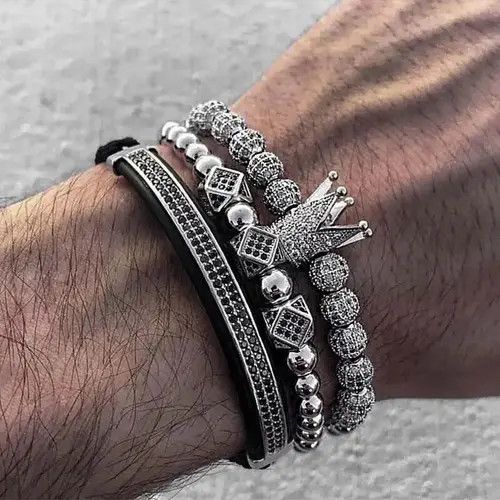 VIBE 8mm Natural Tiger Eye Lava Stone Bracelets Size ONE SIZE - 4 Thumbnail