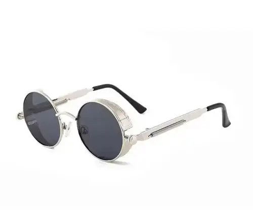 Other Metal Steampunk Sunglasses Men Women Fashion Round Glasses B Size ONE SIZE - 4 Thumbnail