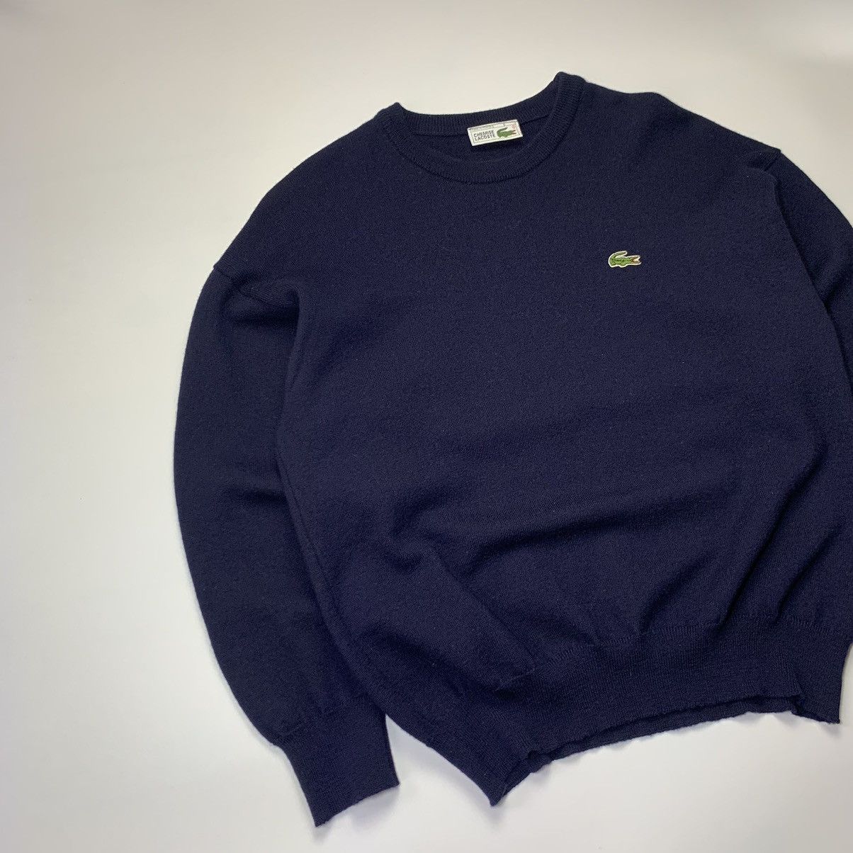 Other 🇫🇷 Vintage 90s Lacoste Chemise Wool Sweater made in France Size US M / EU 48-50 / 2 - 2 Thumbnail