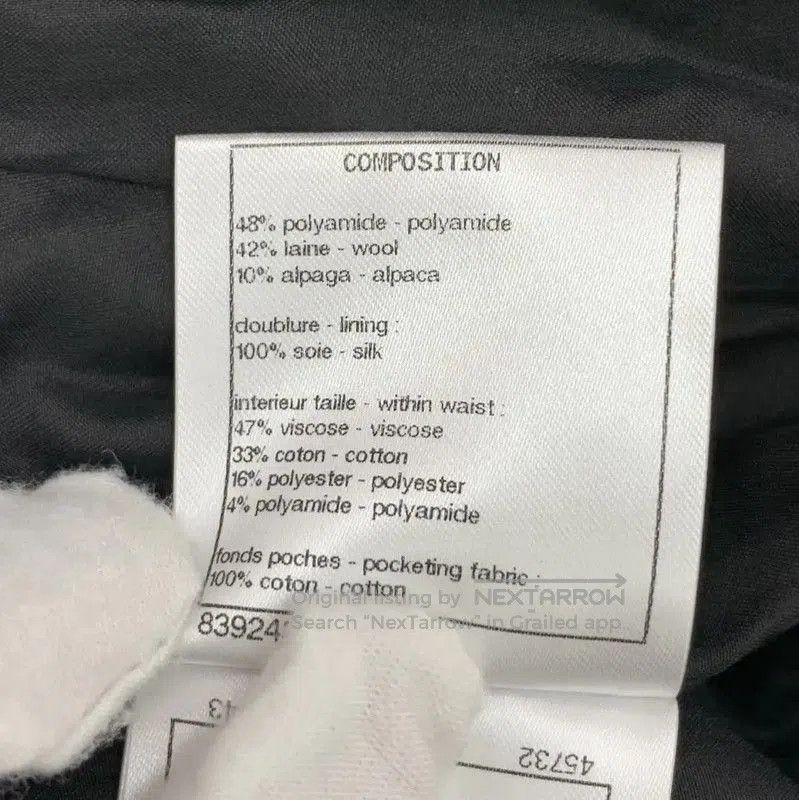 Chanel Chanel Black Wool Casual Pants for Women . Size 23" - 8 Thumbnail