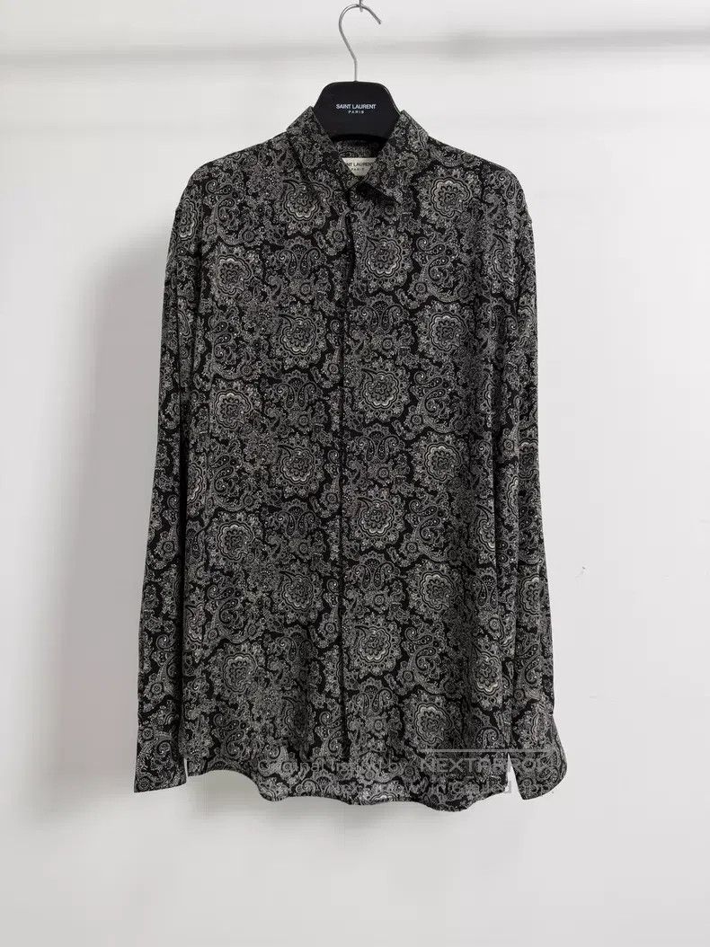 Saint Laurent Paris Saint Laurent Paris size 40 Printed Shirt Size US XXS / EU 40 - 1 Thumbnail