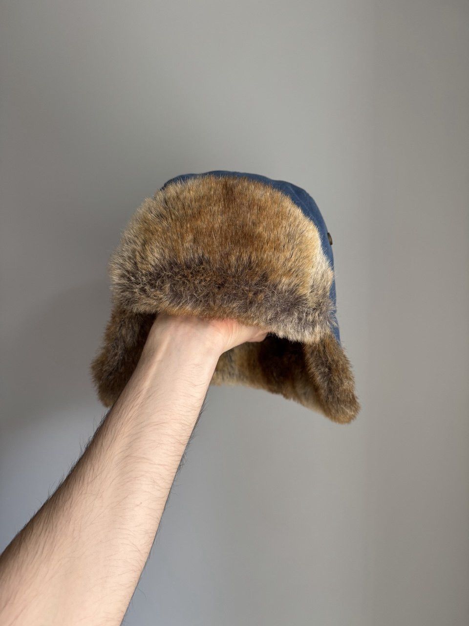 Other Vintage Barts Denim Ushanka Trapper Hat Fur Fuzzy Winter Size ONE SIZE - 3 Thumbnail