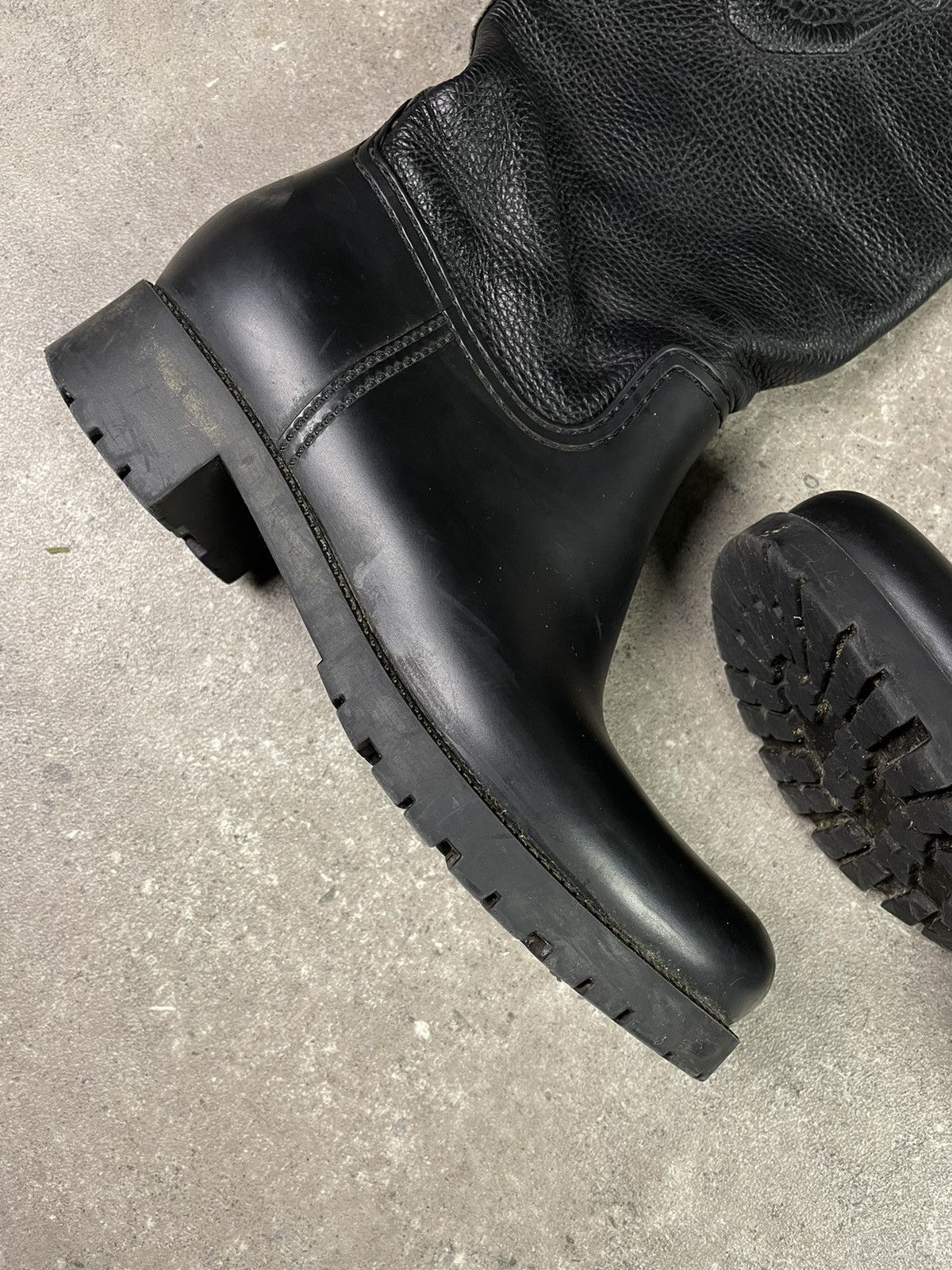 Philipp Plein × Vintage Vintage Y2K Philipp Plein Skull Leather Boots Size US 8 / IT 38 - 3 Thumbnail