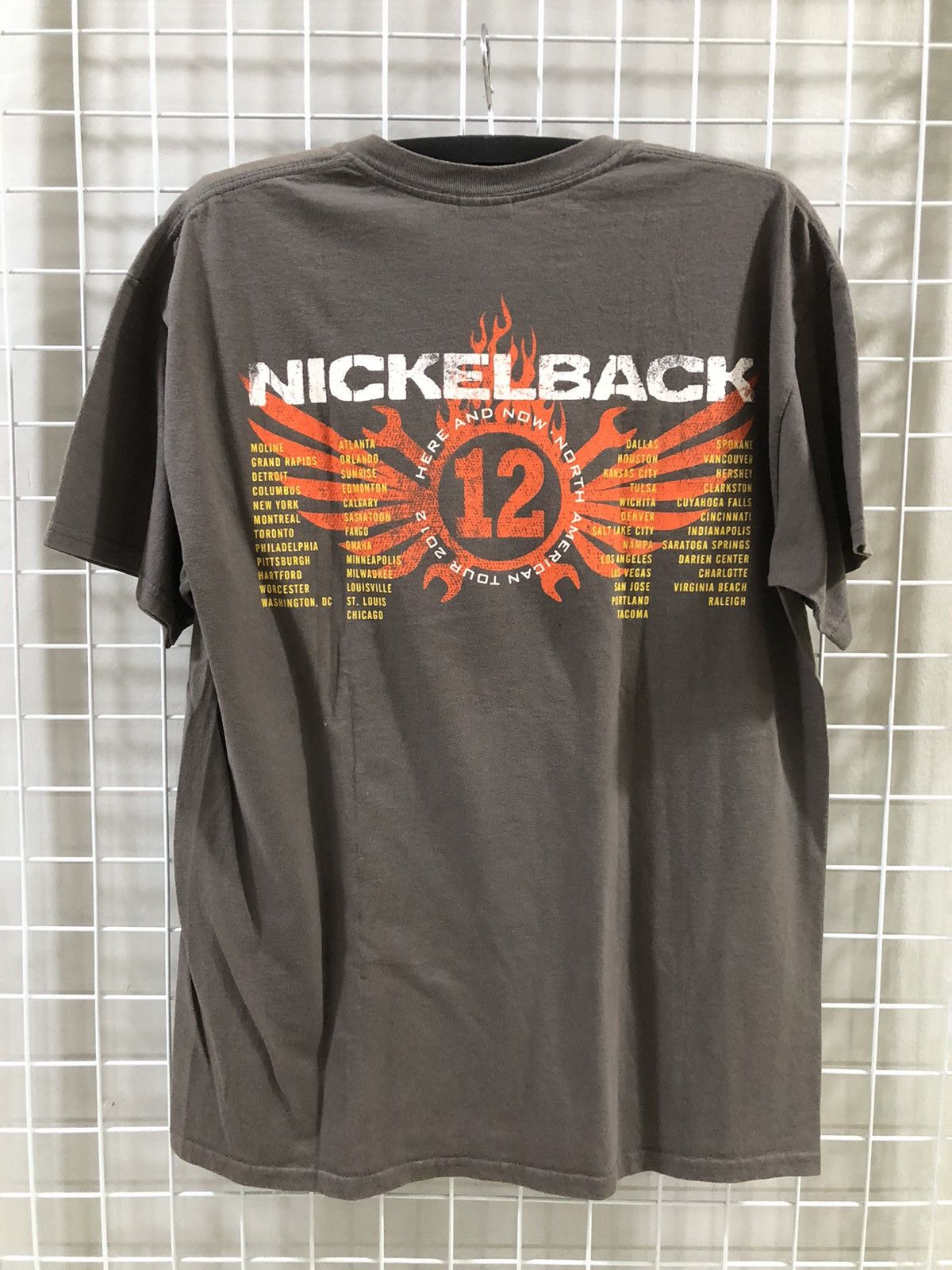 Band Tees × Gildan NICKELBACK BUTT ROCK HERE AND NOW 2012 TOUR TEE Size US L / EU 52-54 / 3 - 3 Thumbnail