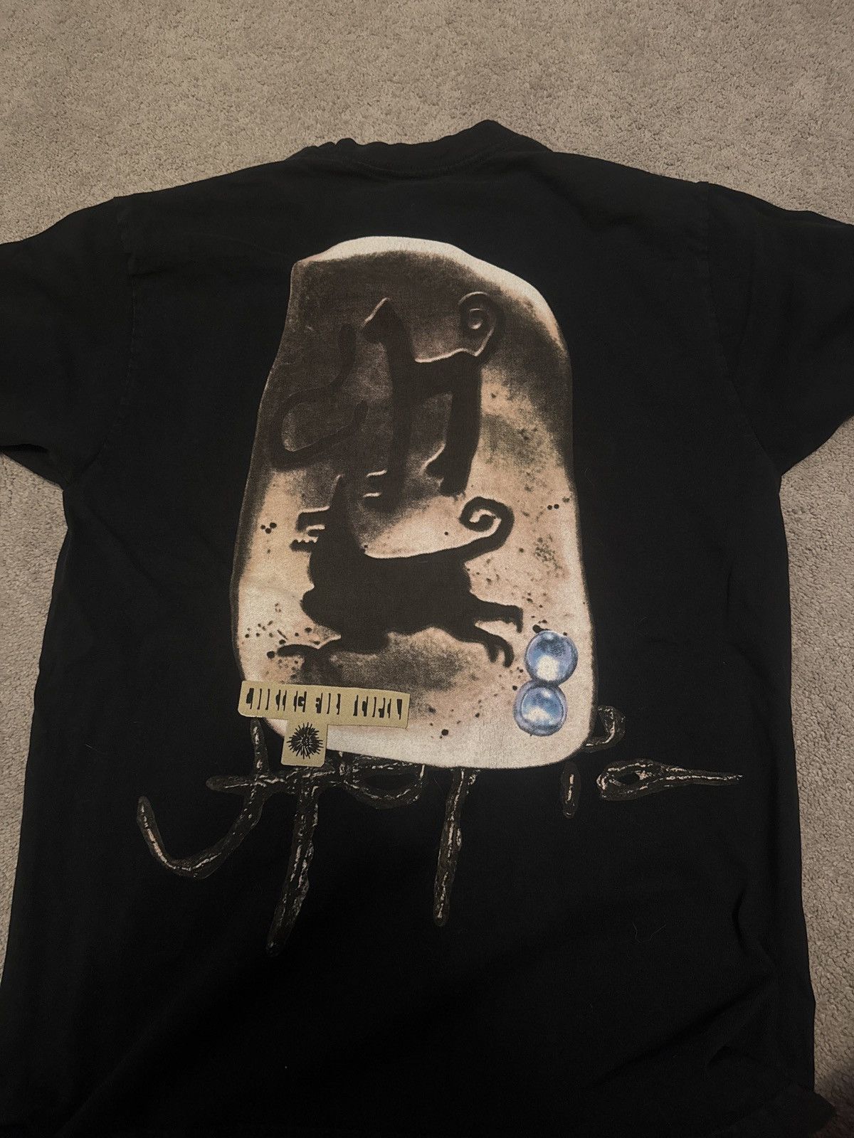 Travis Scott Rare Travis Scott Utopia B5 Tee Black Medium Size US M / EU 48-50 / 2 - 3 Thumbnail