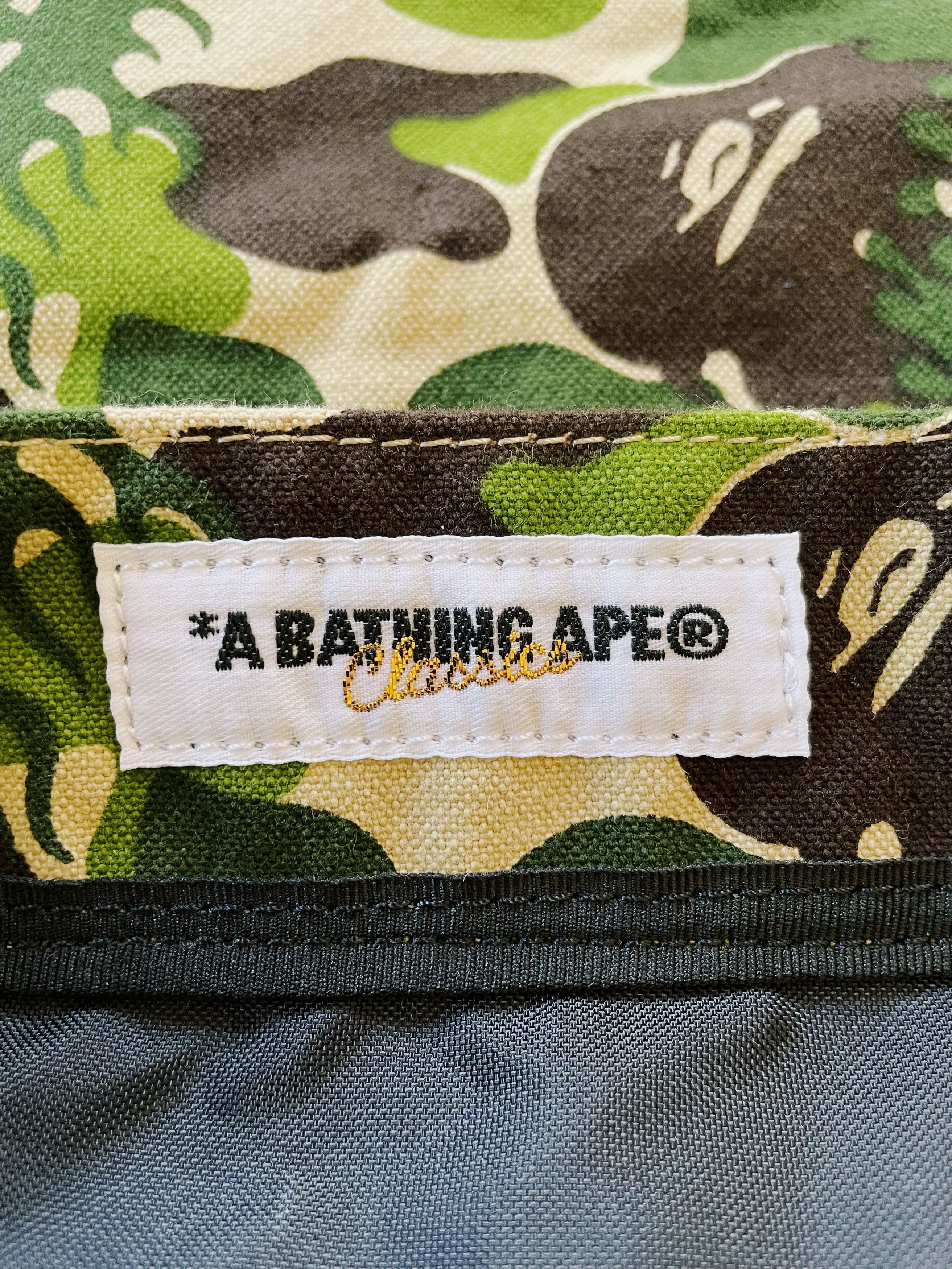 Bape × Nigo Bape A Bathing Ape Fire Camo Tote Bag Green / Khaki Size ONE SIZE - 4 Thumbnail