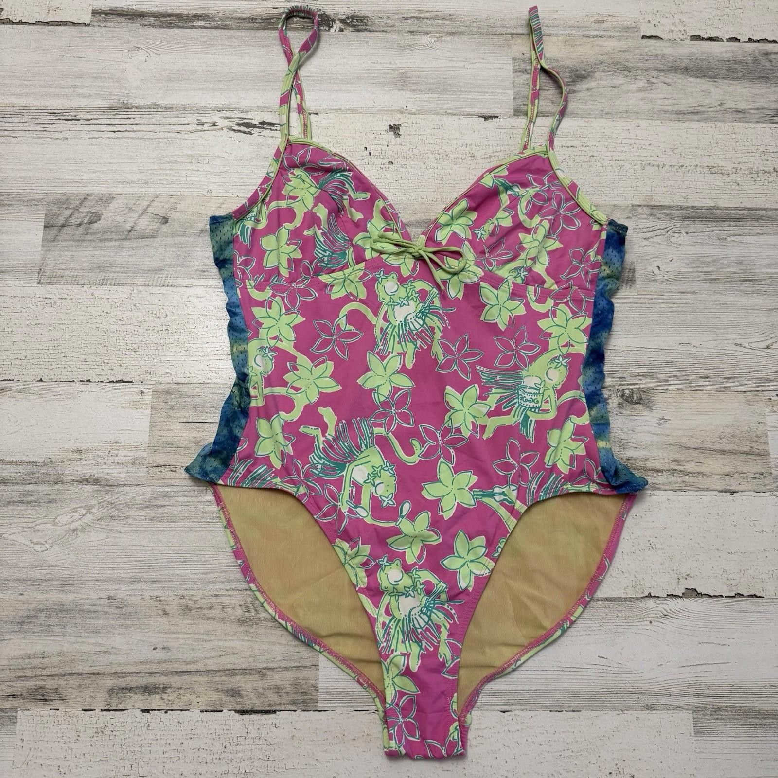 Designer Vintage Lily Pulitzer Hula Monkey Swimsuit Size ONE SIZE - 1 Thumbnail