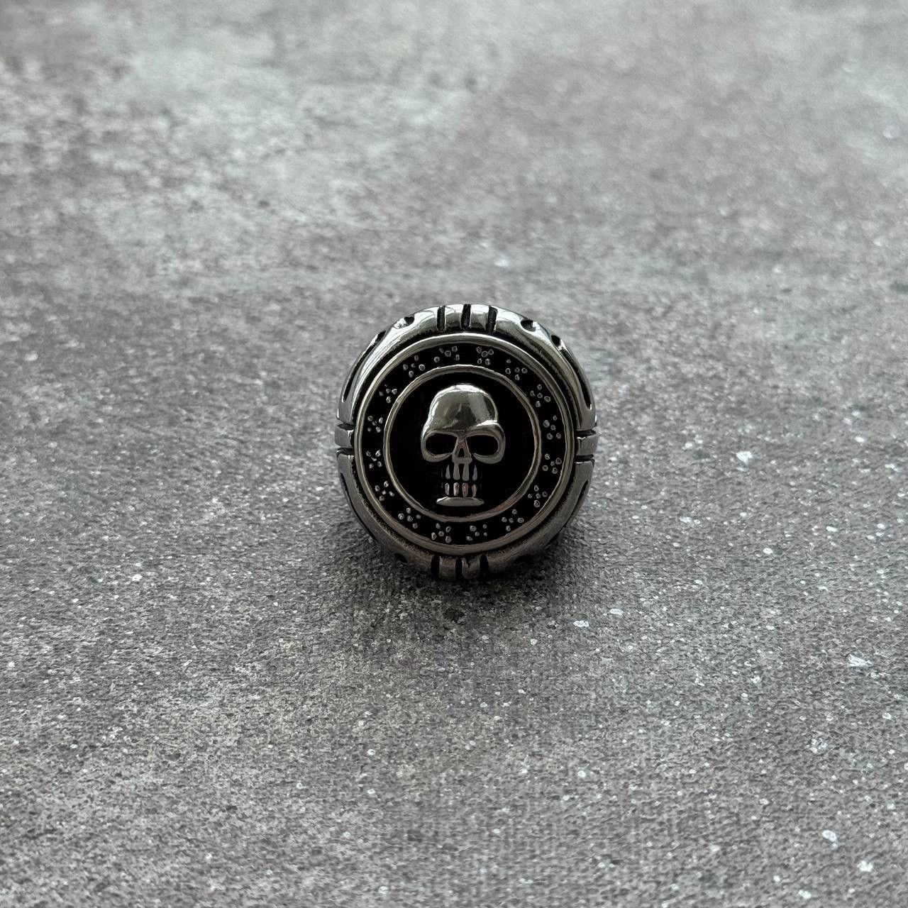 Other Gothic Skull 💀 Vintage Big Silver Ring Size ONE SIZE - 3 Thumbnail