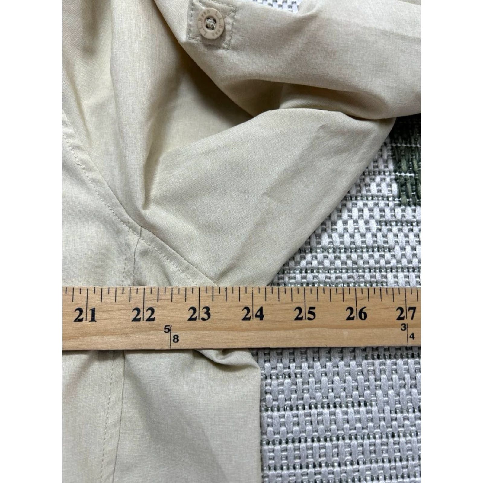 Vintage L.L.Bean Shirt Womens 1X Beige Button Up Shirt Womens 1X Beige Button Up Size XL / US 12-14 / IT 48-50 - 6 Thumbnail