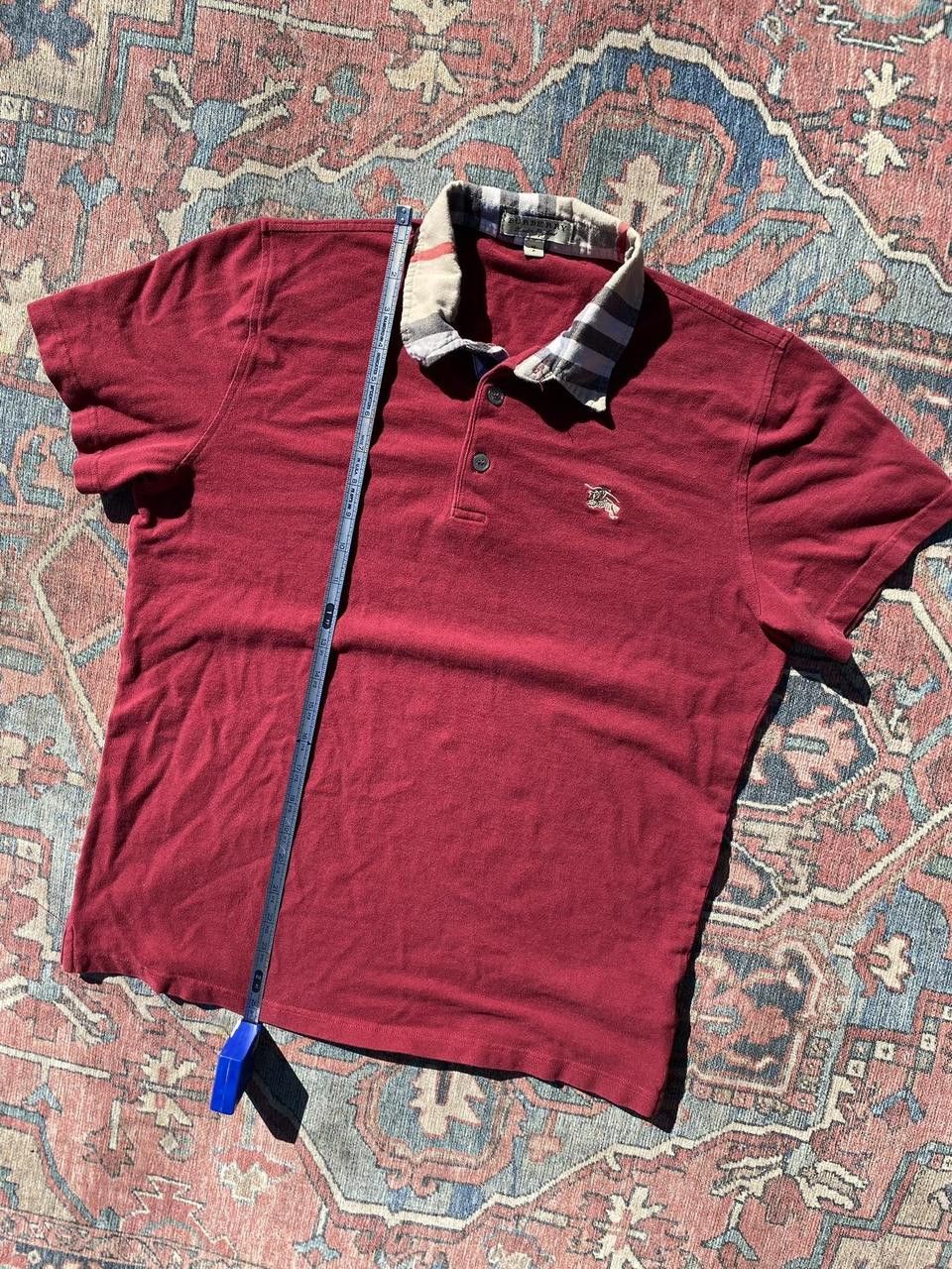 Burberry 90s Burberry’s London England Garnet Polo Button up XL Size US XL / EU 56 / 4 - 6 Thumbnail