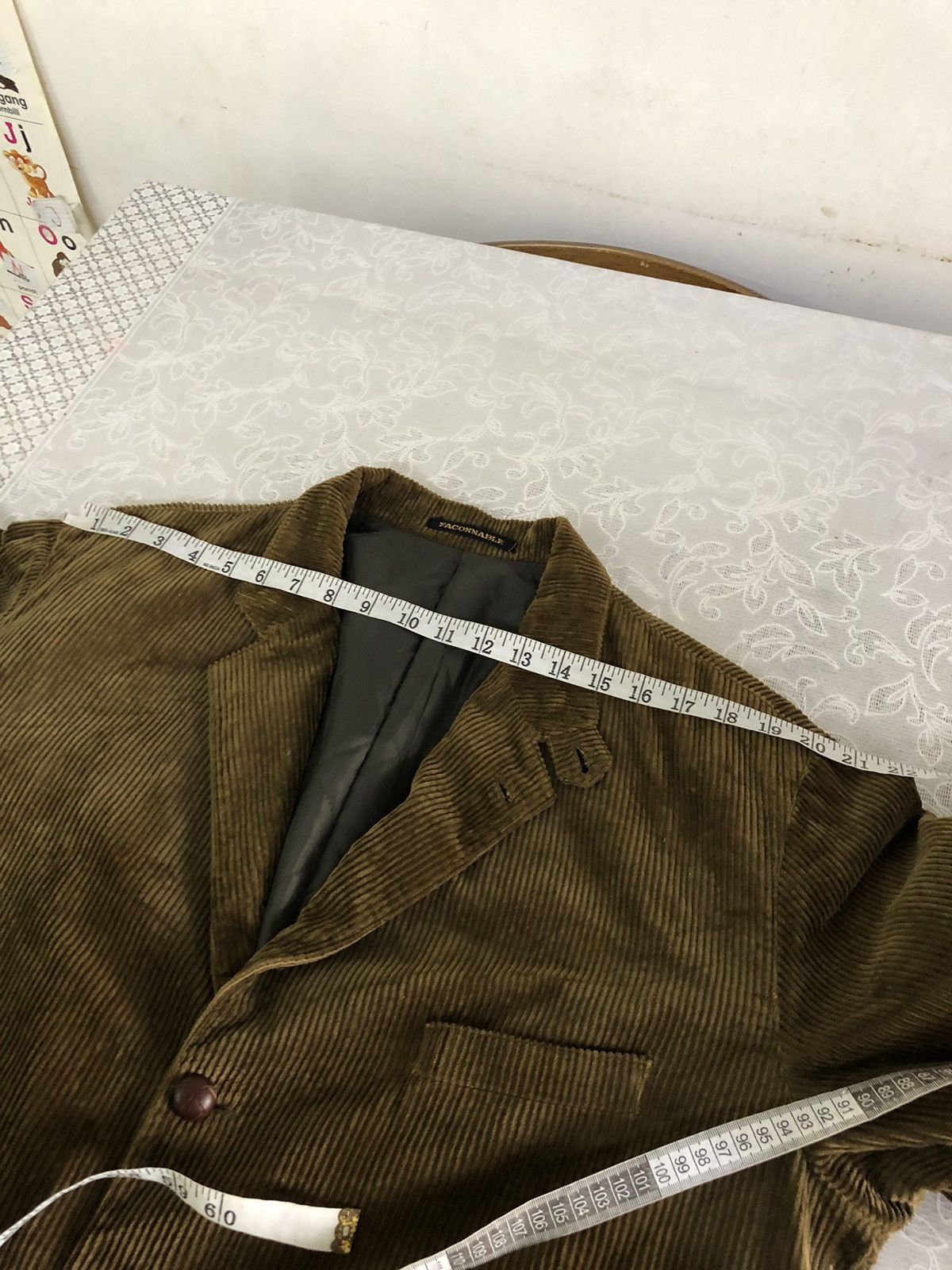 Faconnable Vtg 90s Faconnable Corduroy Leather Elbow Jacket Blazer Size US L / EU 52-54 / 3 - 23 Thumbnail