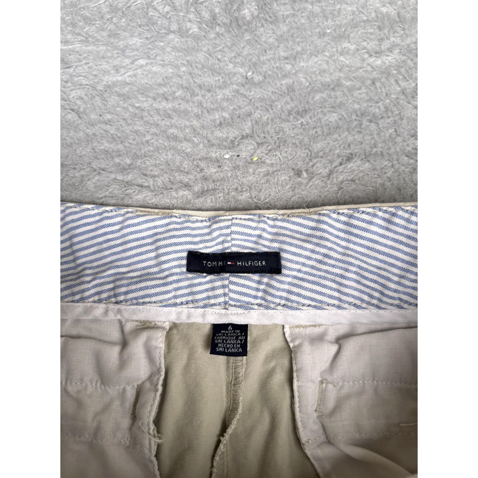 Tommy Hilfiger Tommy Hilfiger Shorts Womens 6 Beige Chino Twill Flat Front Casual Summer 28x10 Size 28" / US 6 / IT 42 - 7 Thumbnail