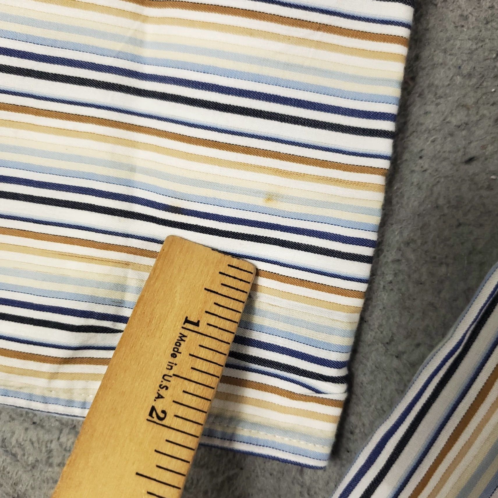 Vintage Marithe Francois Girbaud Shirt Men 3XL Blue Striped Button-Up Long Sleeve Mens Size US XXL / EU 58 / 5 - 4 Thumbnail