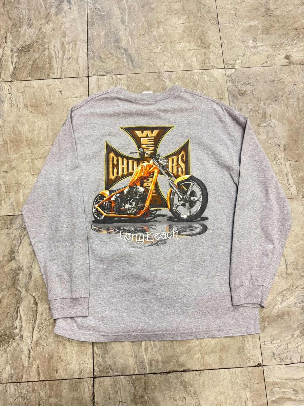 West Coast Choppers Vintage West Coast Choppers Long Sleeve Size US XL / EU 56 / 4 - 4 Thumbnail