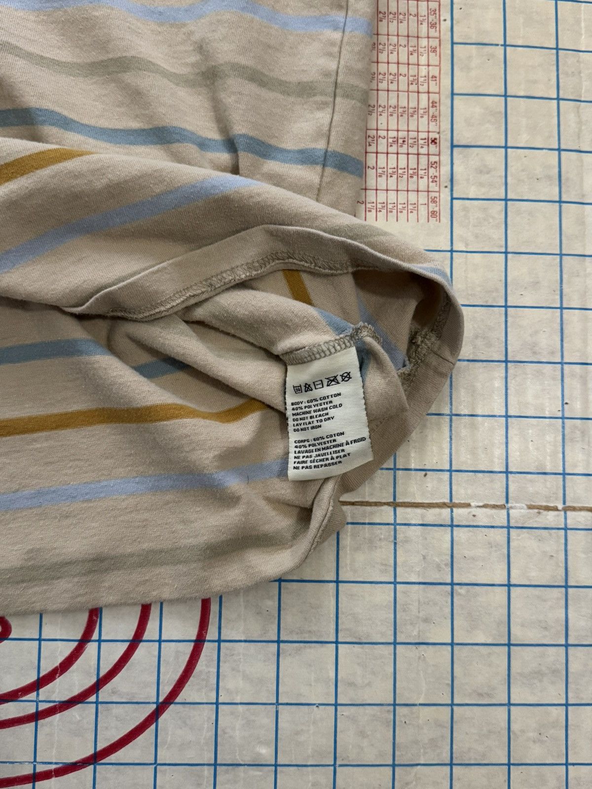 Karl Kani Karl Kani Spell Out Striped T-Shirt Mens Size Large Size US L / EU 52-54 / 3 - 7 Thumbnail