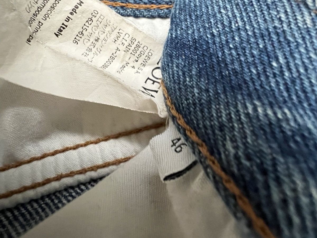 Loewe LOEWE Blue Tie Cut Panel Denim Trousers/ Straight Size US 30 / EU 46 - 8 Thumbnail